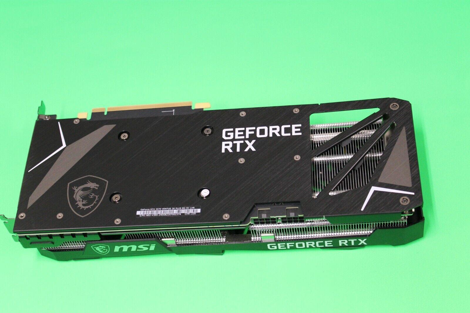MSi Nvidia Geforce RTX 3070 Ventus 3X PLUS 8G OC LHR GDDR6 Graphics Card GPU
