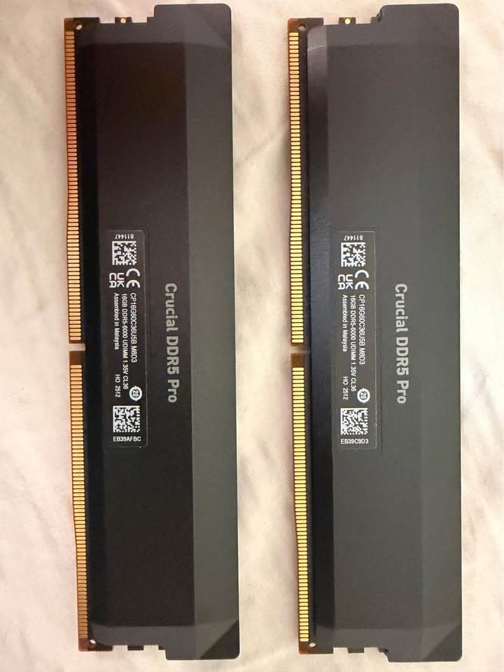 Crucial Pro Overclocking 32GB DDR5-6000 (2x16GB)