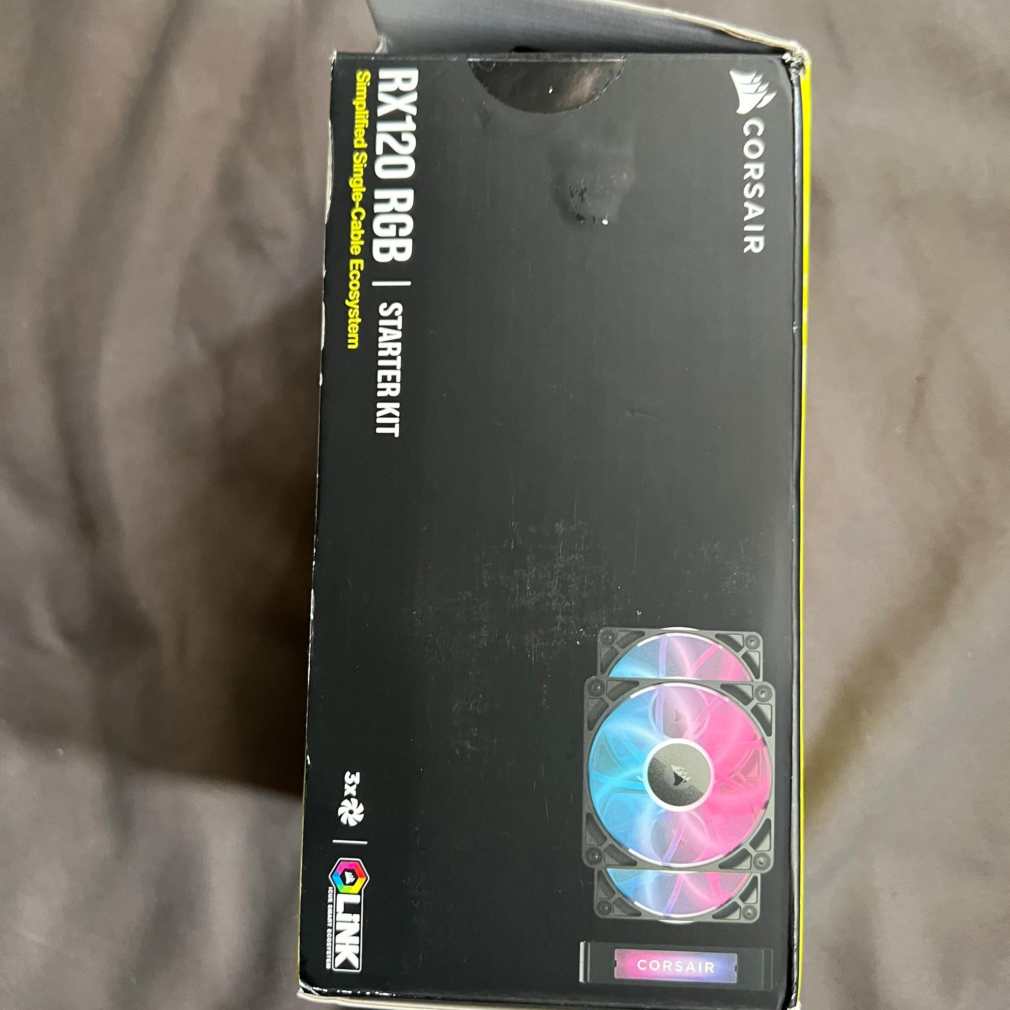 CORSAIR iCUE LINK RX120 RGB STARTER KIT 2x Fans