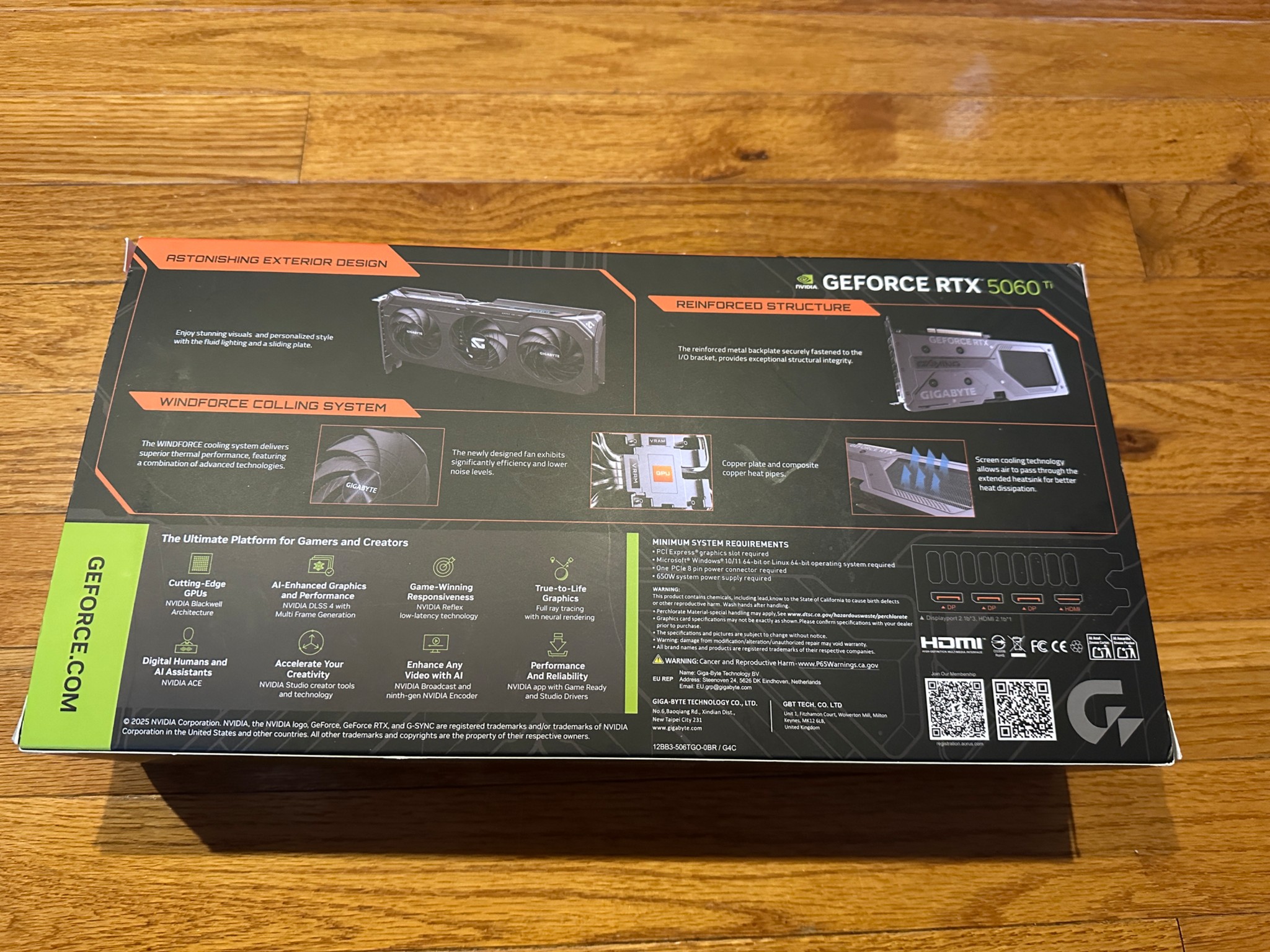 Gigabyte NVIDIA RTX 5060 Ti Gaming Overclocked Triple Fan 16GB