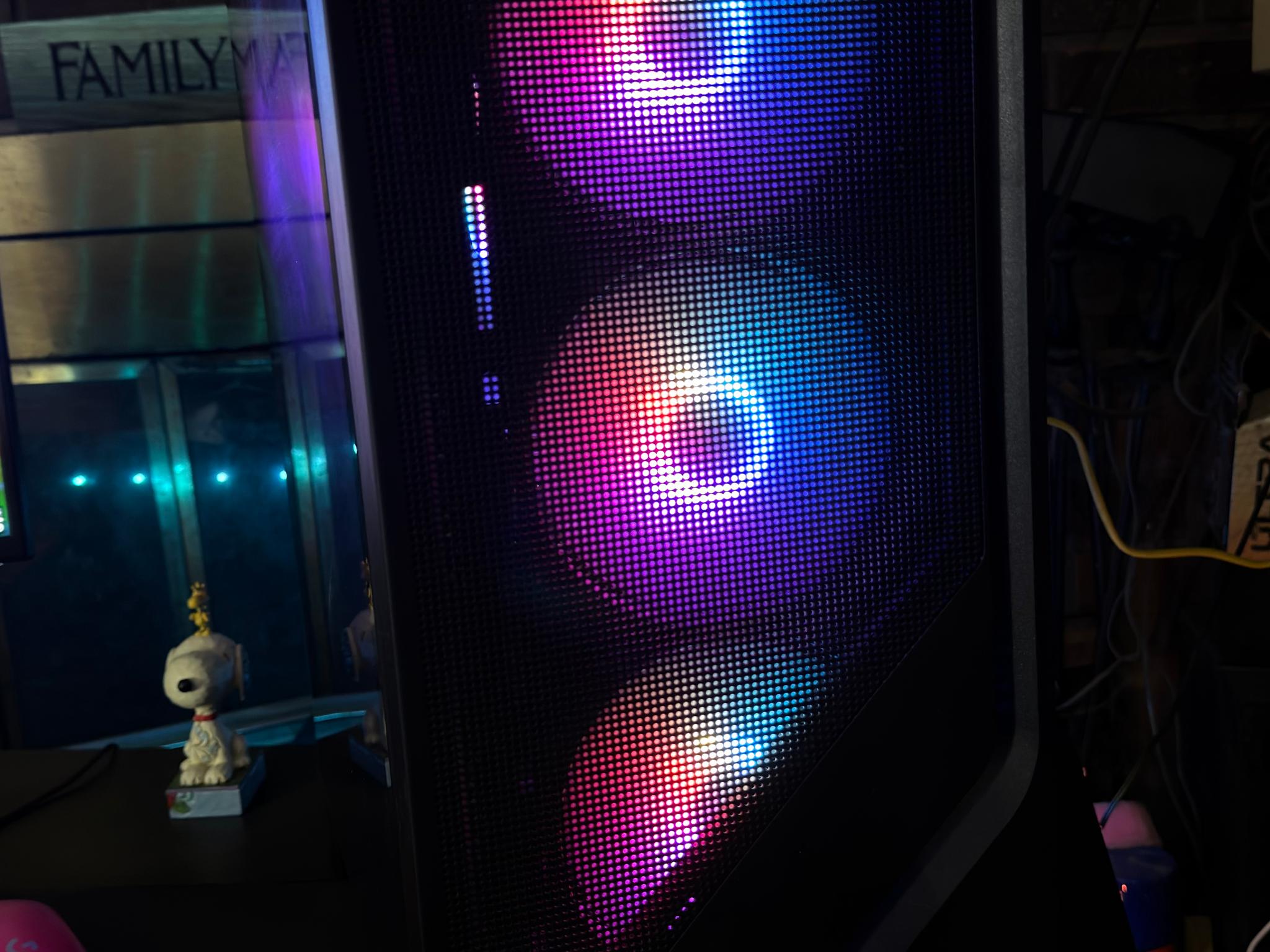 Gaming PC, All Black, RGB Fans, Glass Panel