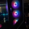 Gaming PC, All Black, RGB Fans, Glass Panel