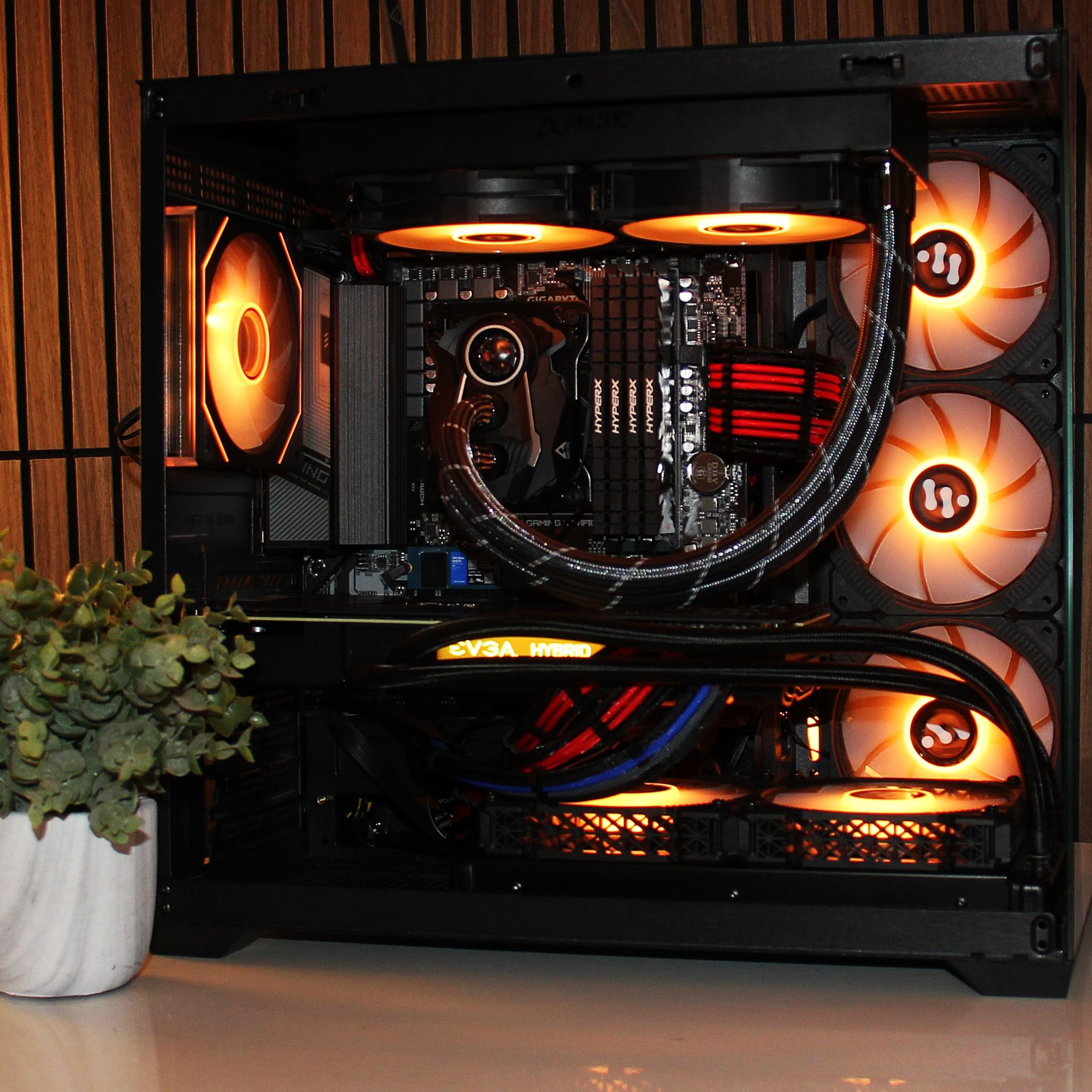 🖥️RTX 3080 Liquid cooled EVGA🖥️ |Gaming PC | Ryzen 7 5800X | 32GB RAM | 1TB SSD | WIN11 | WiFi/BT