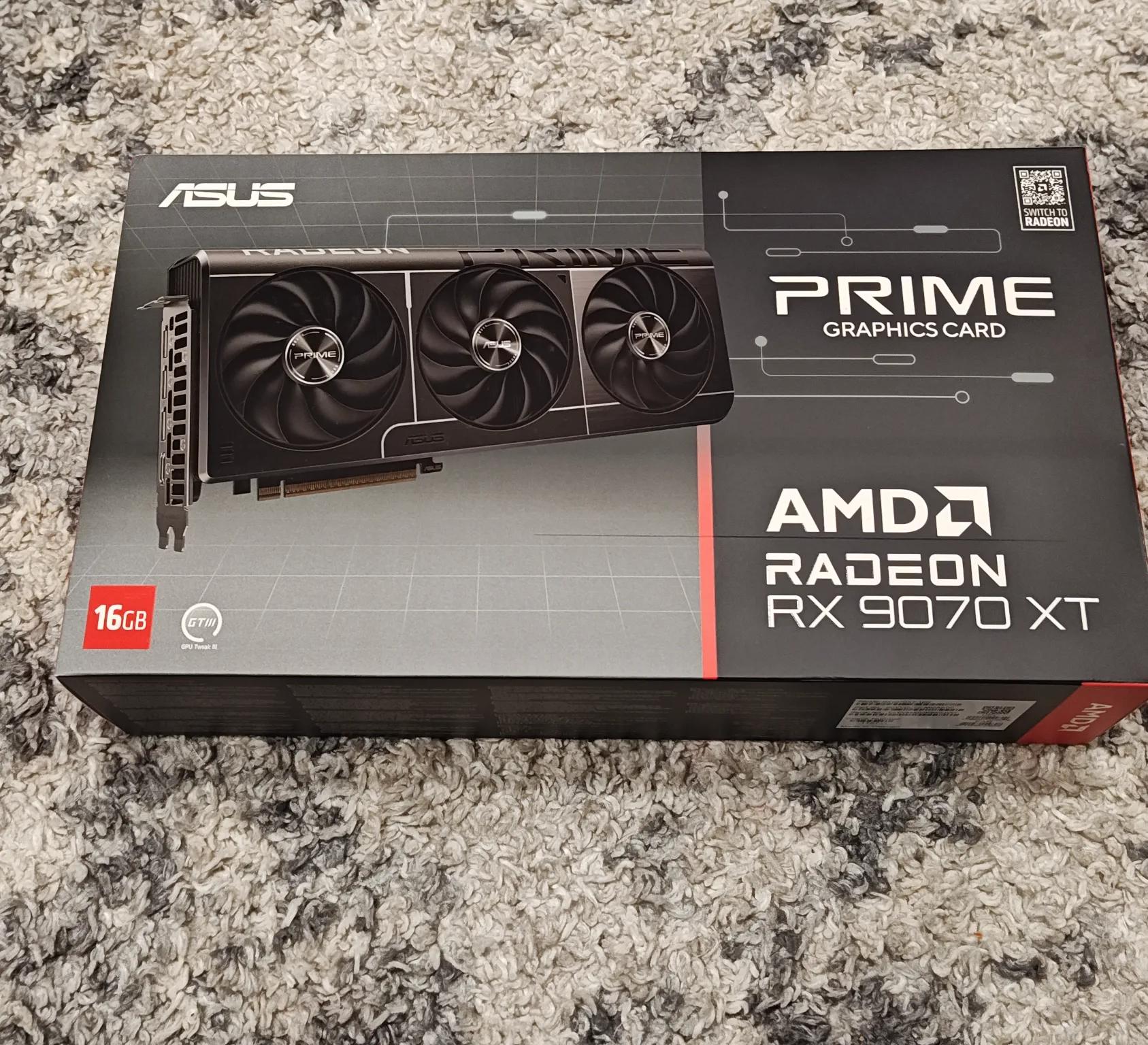 NEW Asus Prime Radeon RX 9070XT