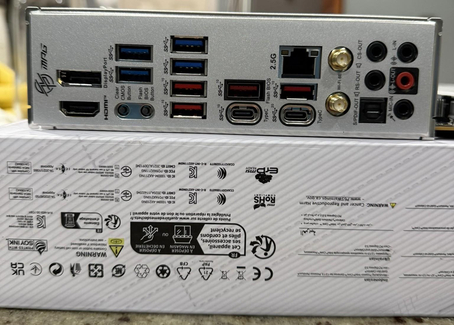 MSI MPG Z790 EDGE WIFI Motherboard | Intel LGA 1700 | DDR5 | ATX