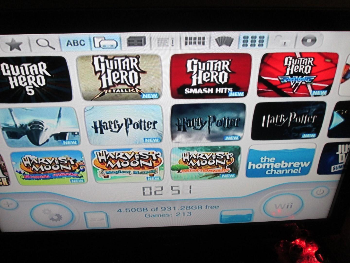 Nintendo Wii 1TB HDMI Black Wii Mote Orange Wireless Gamecube Controller