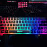 GEODMAER 65% Gaming Keyboard **Wired** RGB Backlit Compact 68 Keys Ergonomic Grey-Black