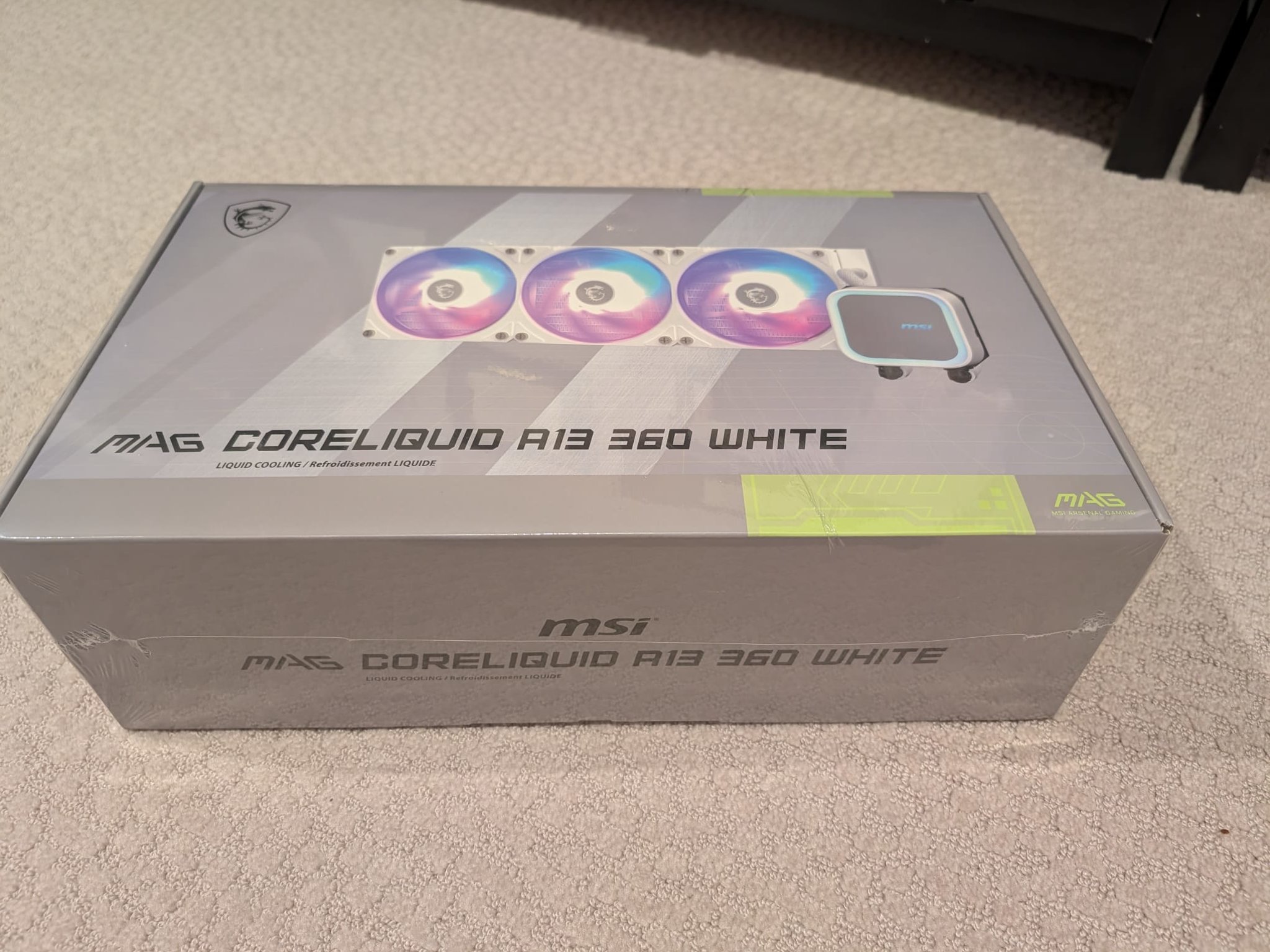MSI MAG Coreliquid A13 360 White - AIO Liquid Cooler - EZ Connect - AM5/AM4/LGA 1700/1851 Compatible