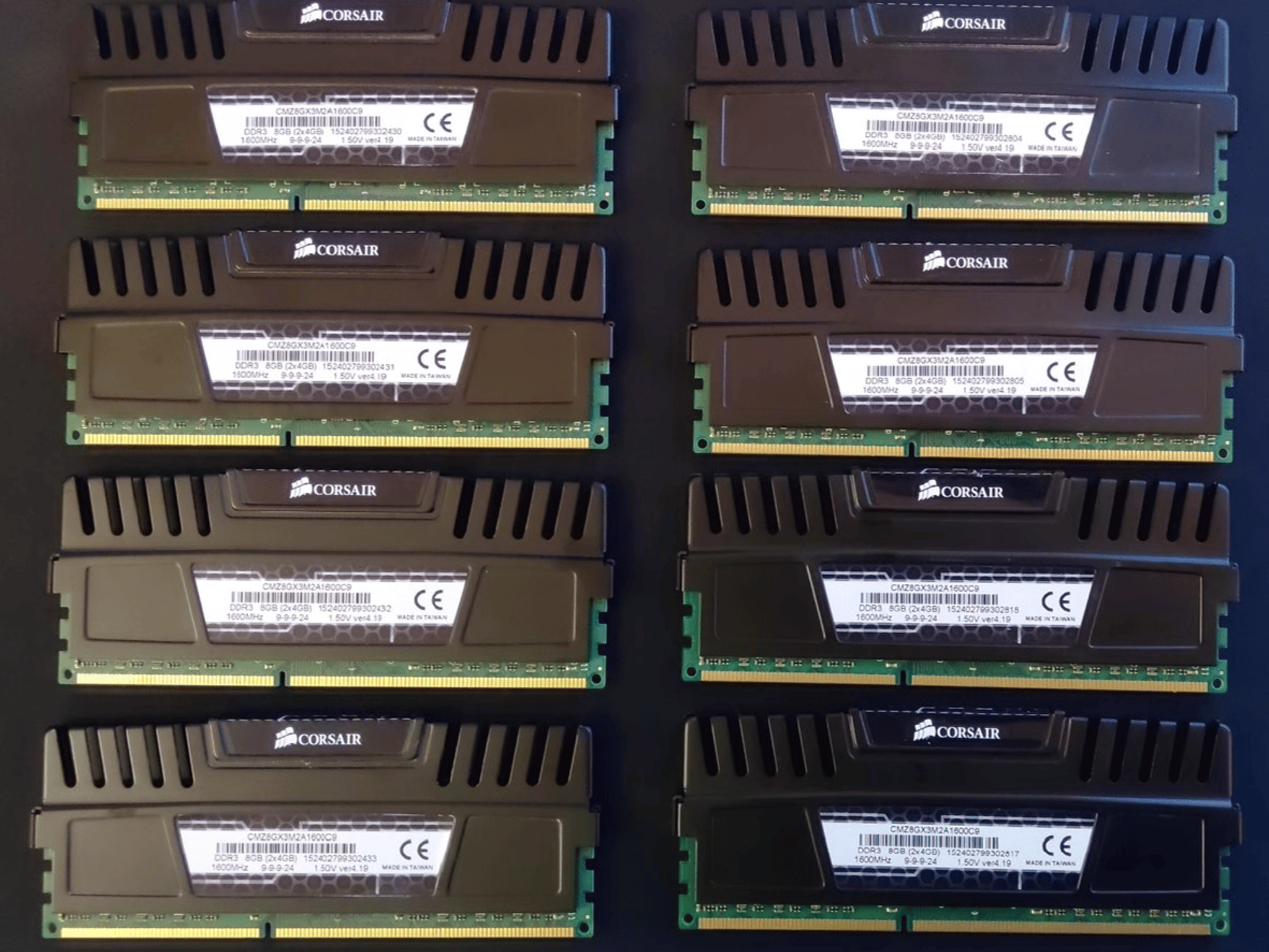 Corsair Vengeance 32GB(8x4GB) DDR3 1600MHz CL9 RAM