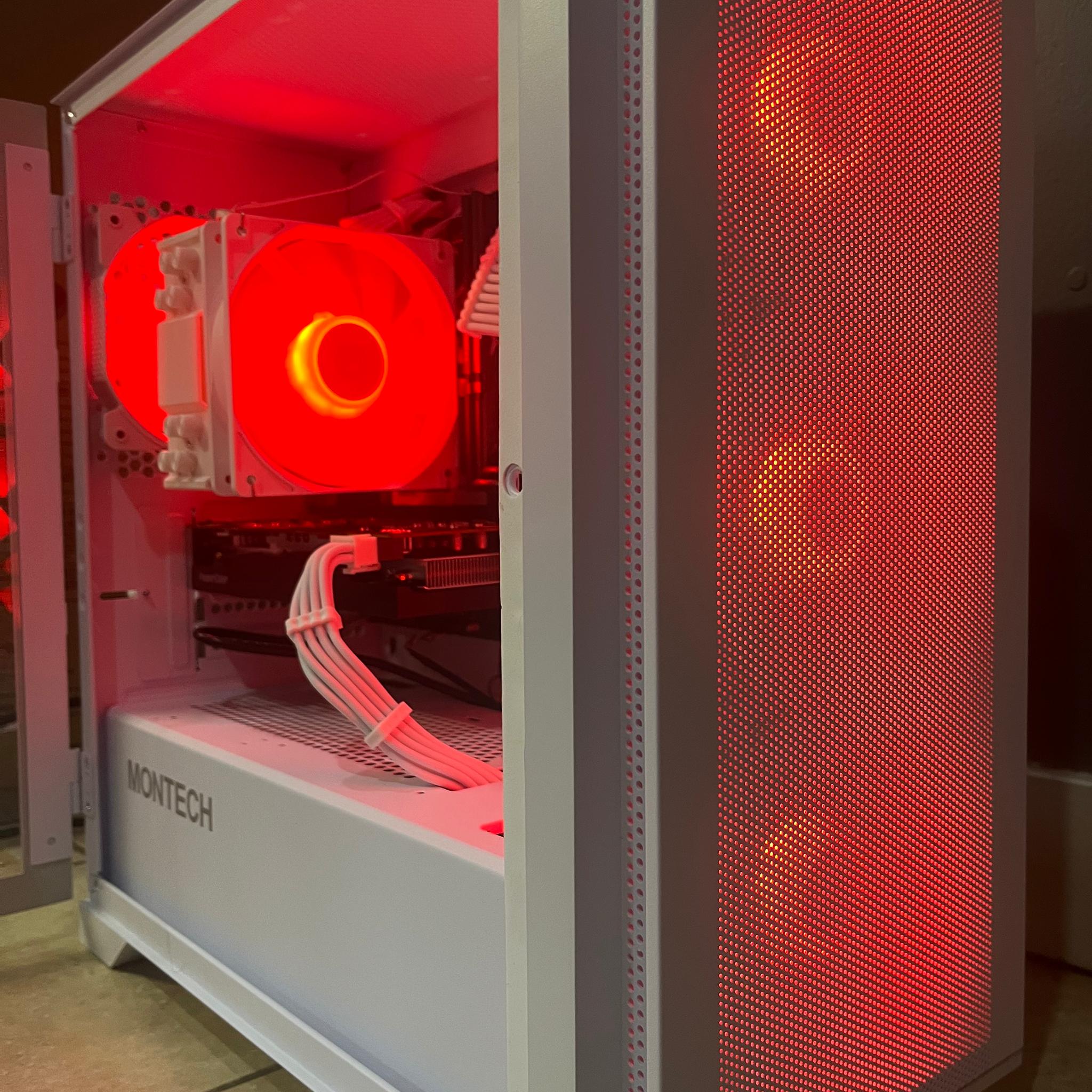 ALL WHITE 1080p Streaming/Gaming PC|RX 6600,Ryzen 5 3600, 512GB SSD