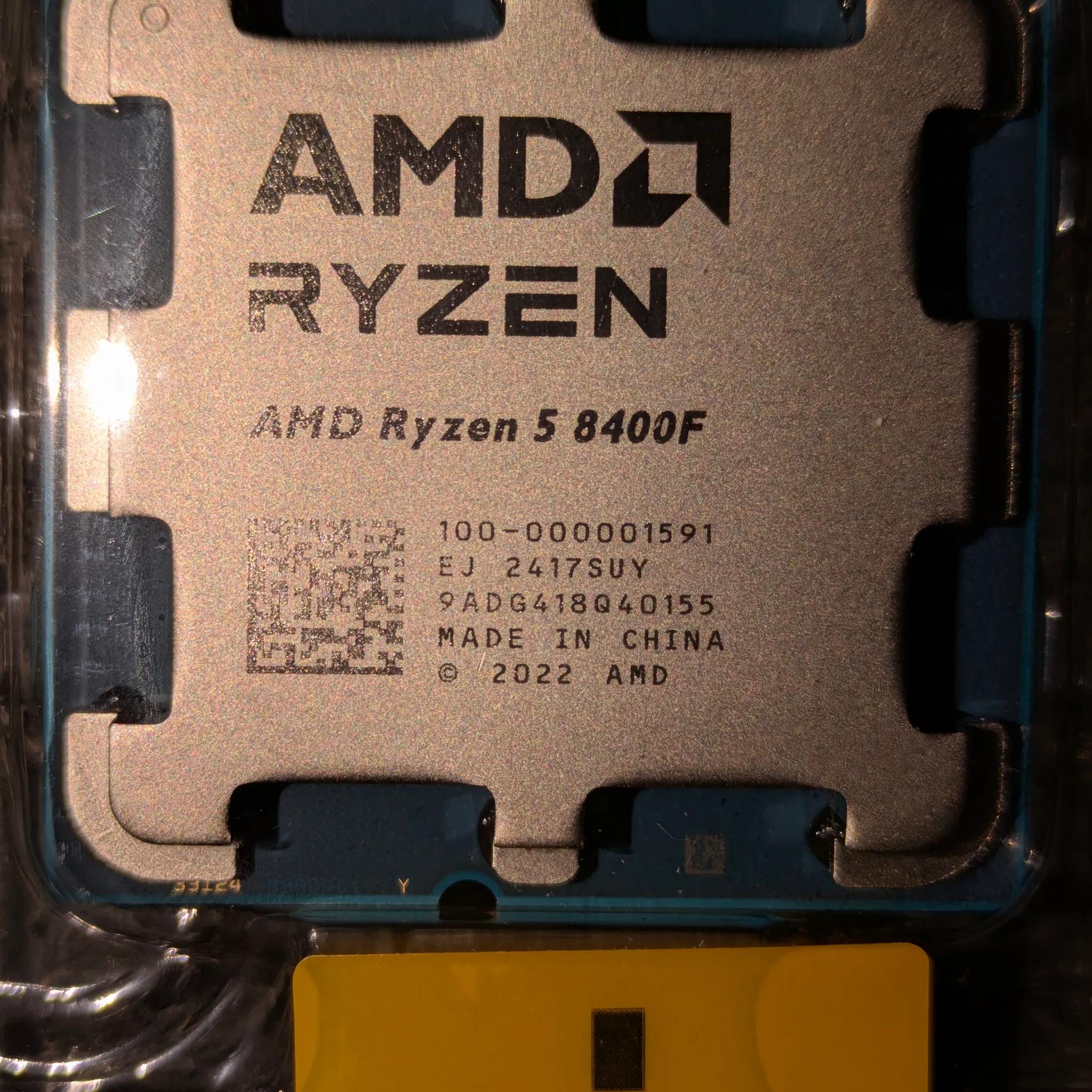 Ryzen 5 8400F 6 core 12 thread CPU