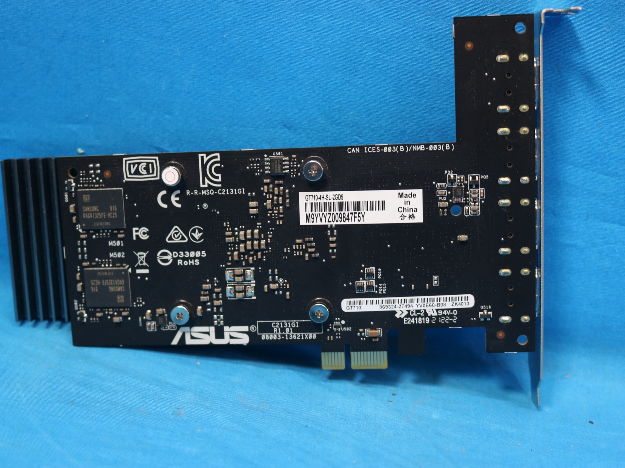 ASUS GeForce GT 710 2GB GDDR5 4x HDMI Fanless PCIe 3.0 x1 Desktop GPU - 4219873007