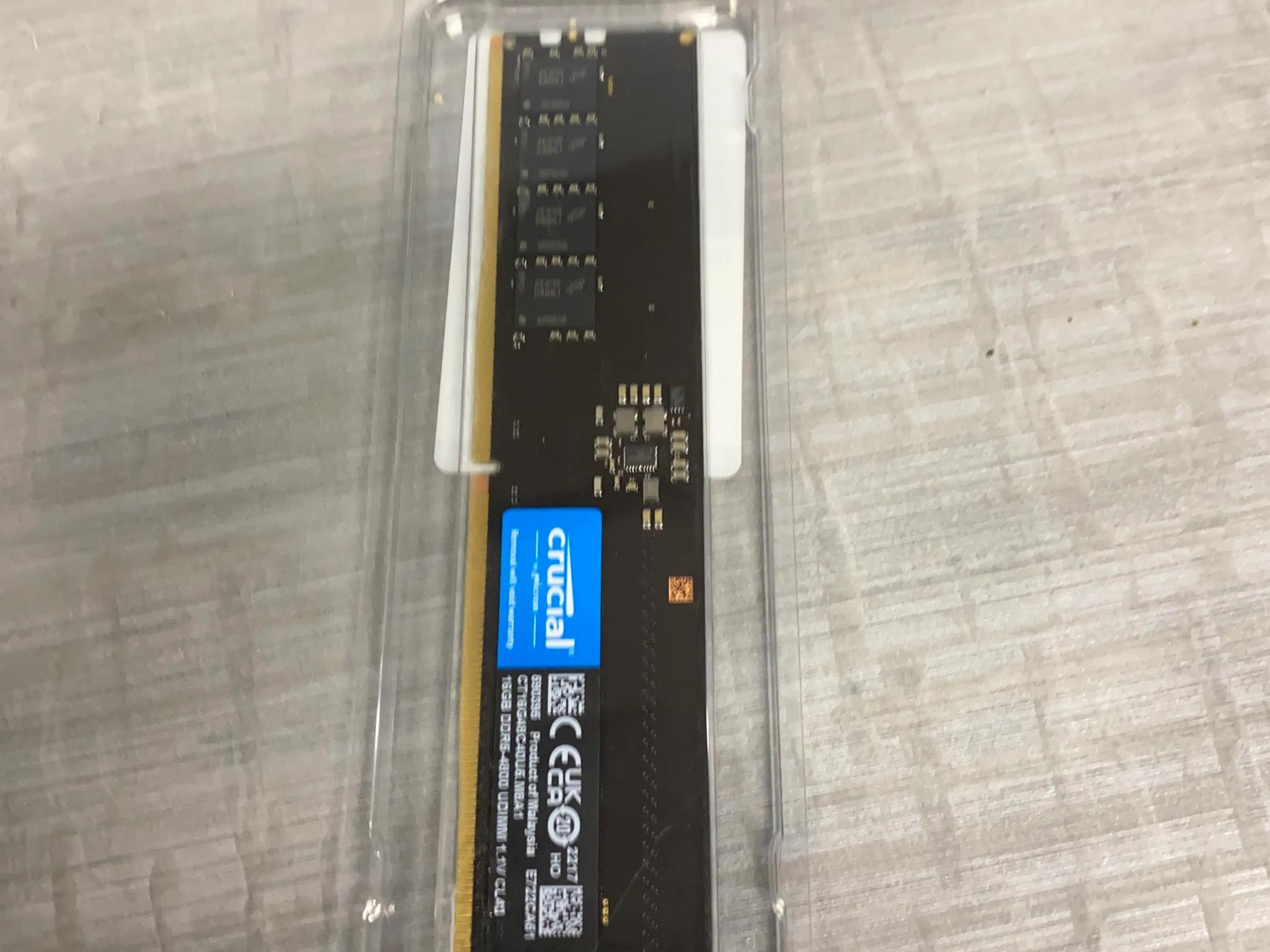 Crucial DDR5 4800 CL40 Ram 16GB Single Stick