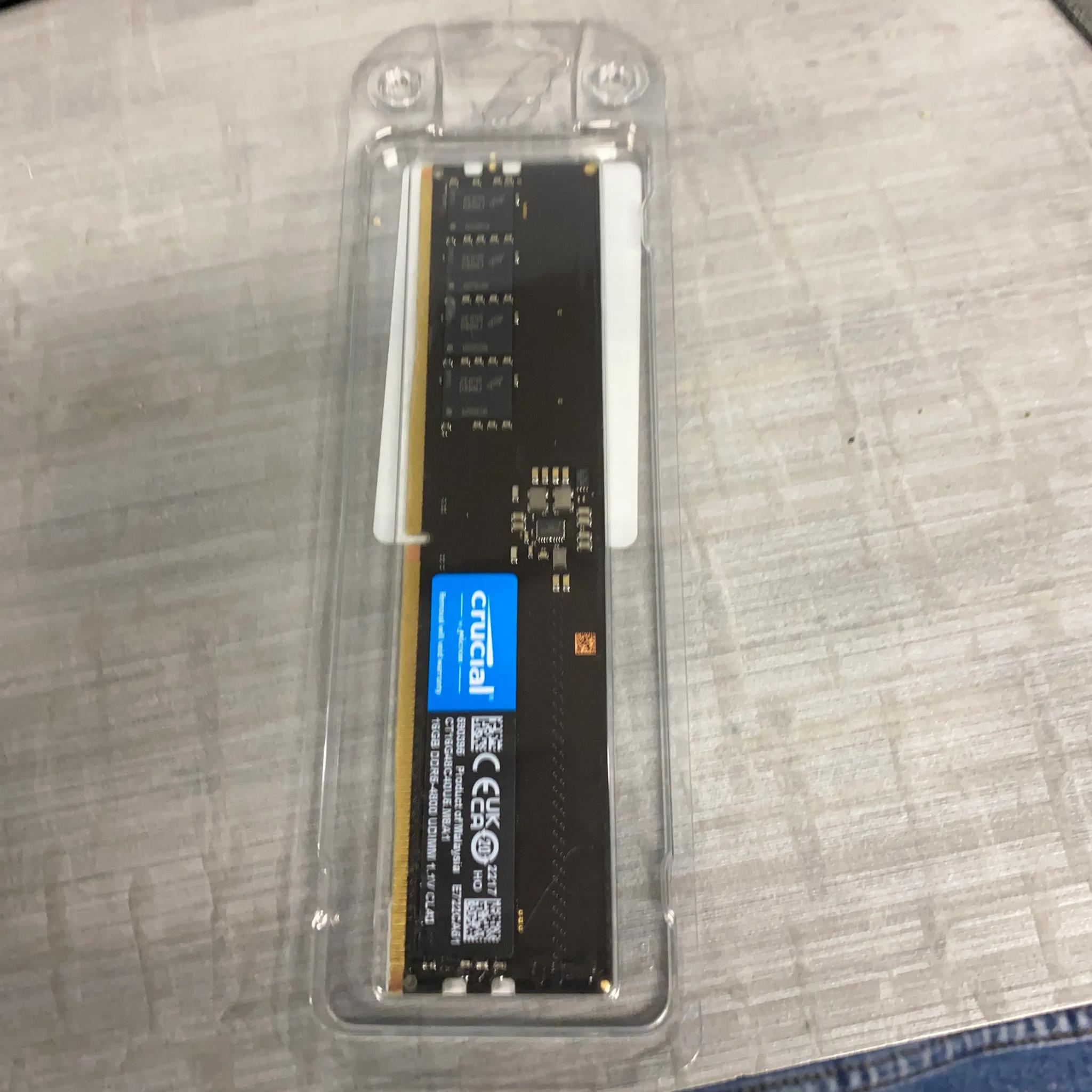Crucial DDR5 4800 CL40 Ram 16GB Single Stick