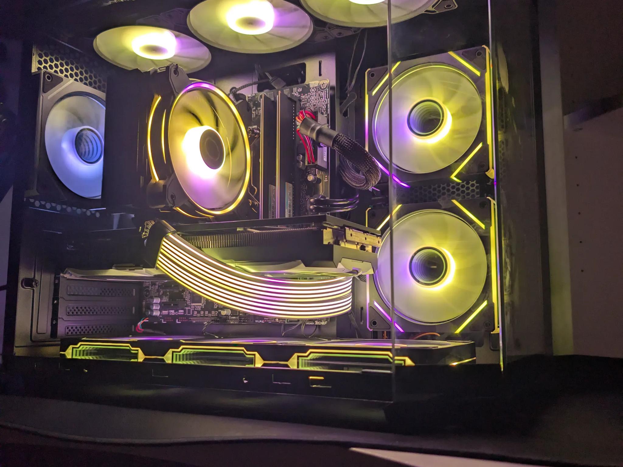 RGBEAUTY Fast 🎨 gaming PC sale! RTX 4060 TI! Windows activated! 🪟 ARGB FANS 🎨 240 FPS Ready ⬆️