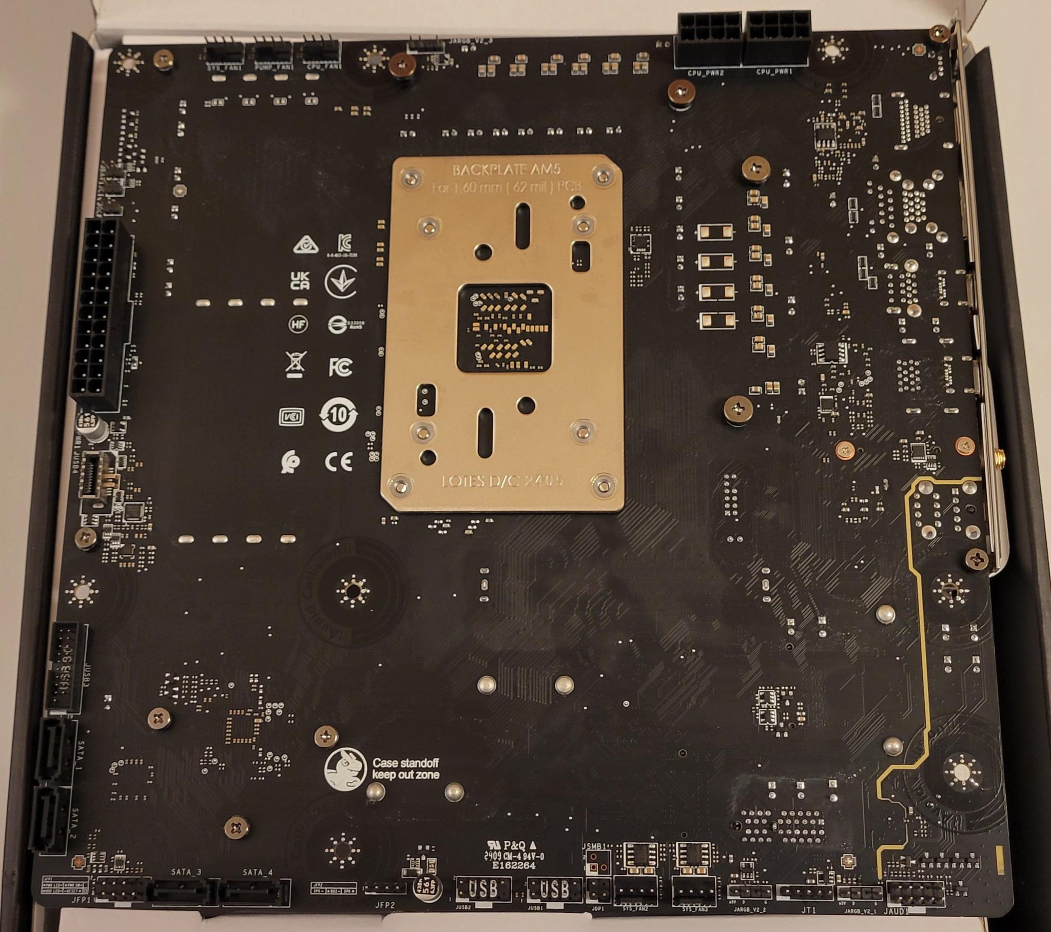 MSI B650M Project Zero mATX Motherboard, AM5 Socket, Back Connect