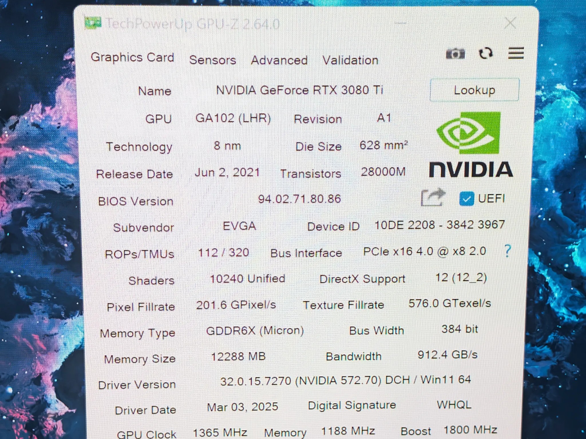 EVGA RTX 3080 Ti FTW3 Ultra (Excellent Condition - Used)