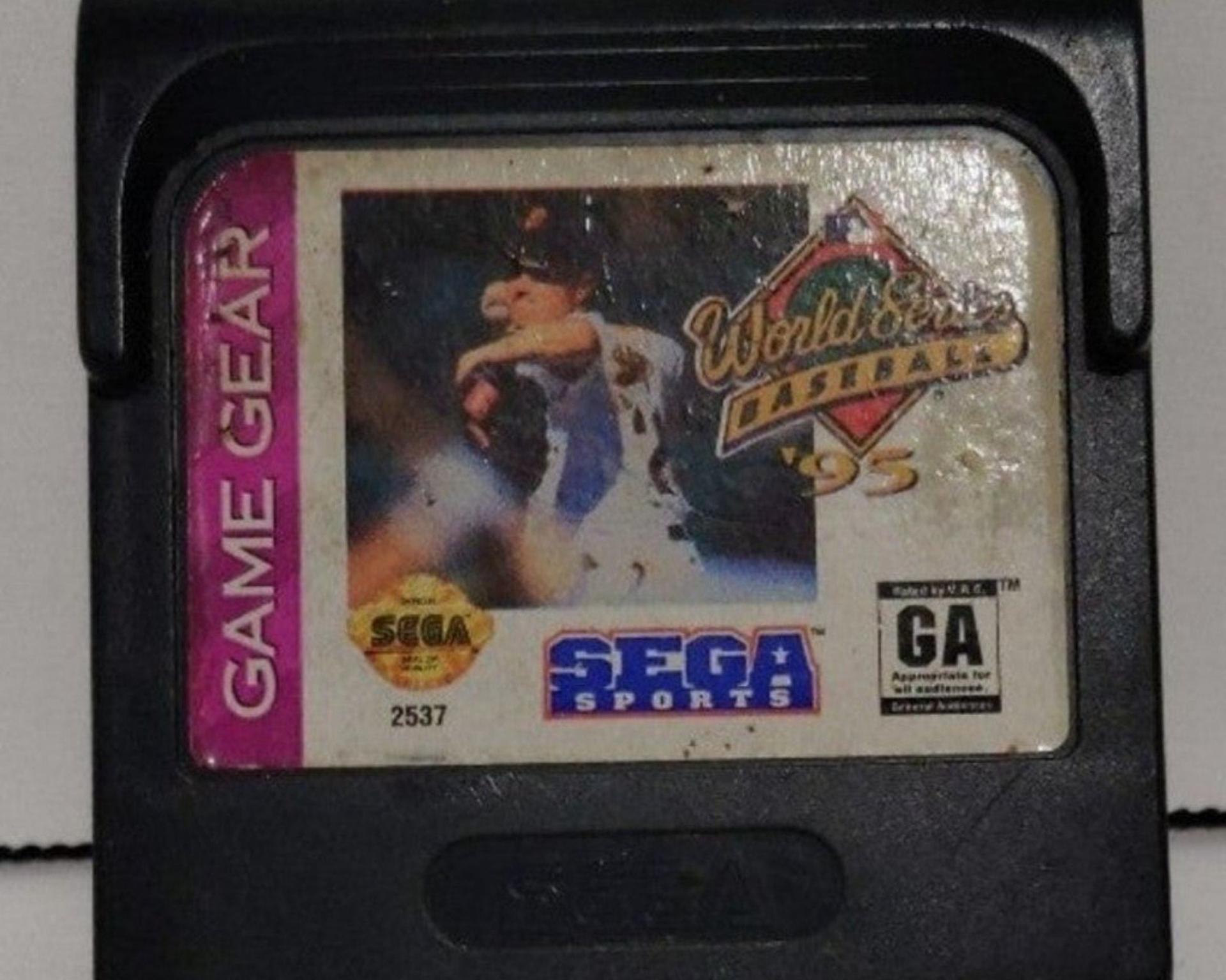 VTG World Series Baseball 95 Sega Game Gear Videogame Gaming Gamer Collectible