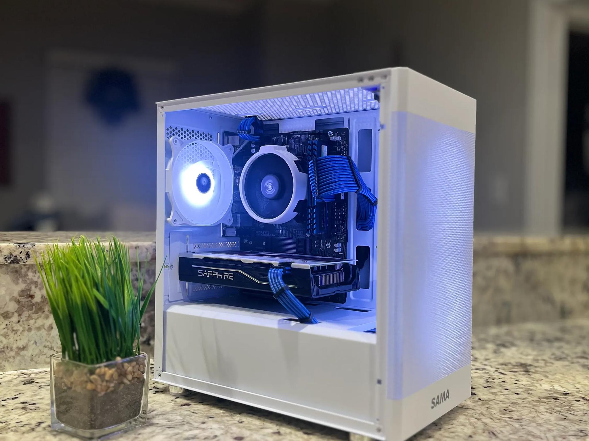 ??️White Gaming PC||AMD Ryzen 5 2600||Sapphire PULSE Radeon RX 