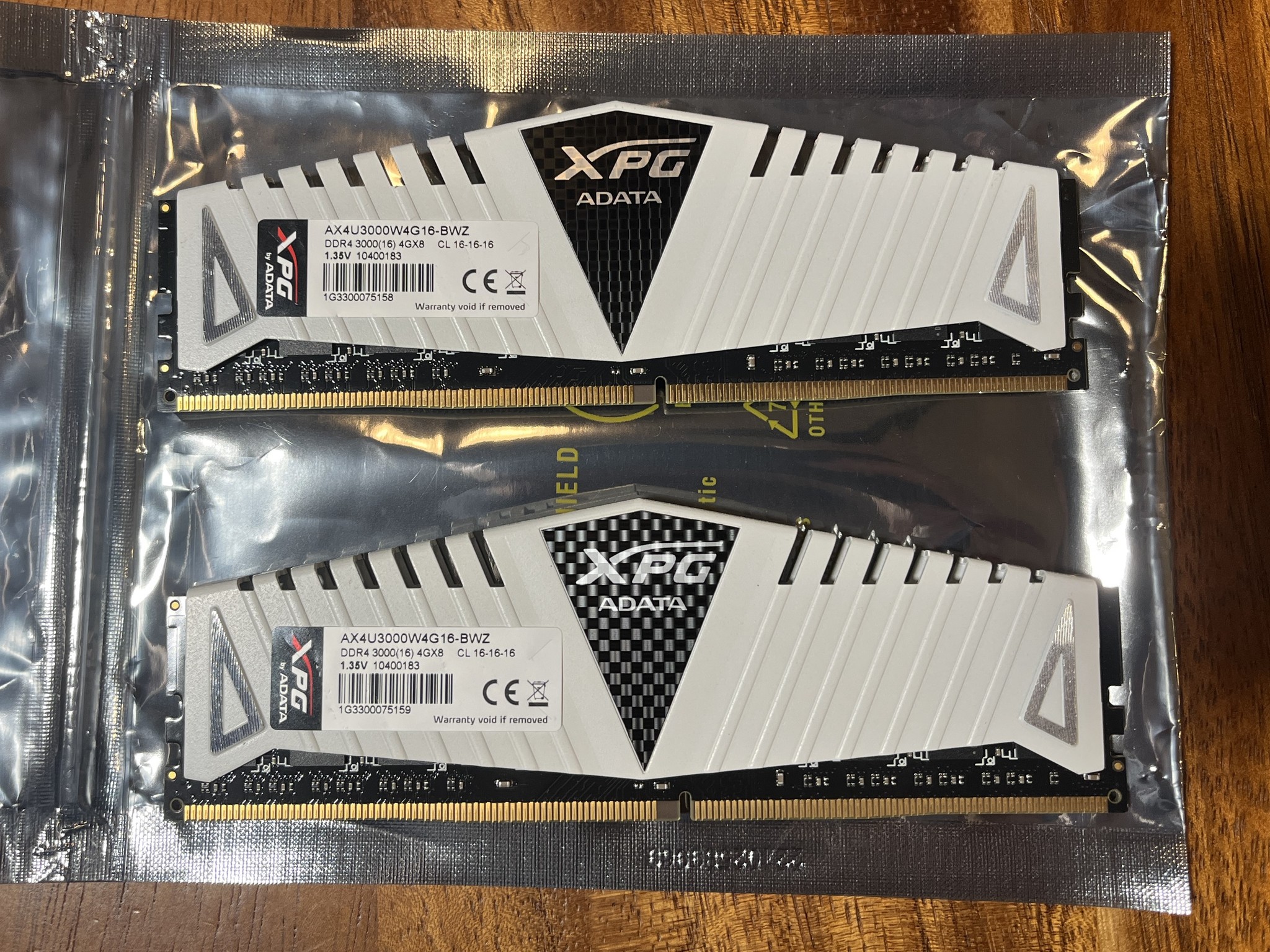 ADATA XPG 8GB (2x4GB) PC4-24000 DDR4 3000MHz Desktop Memory AX4U3000W4G16-BWZ