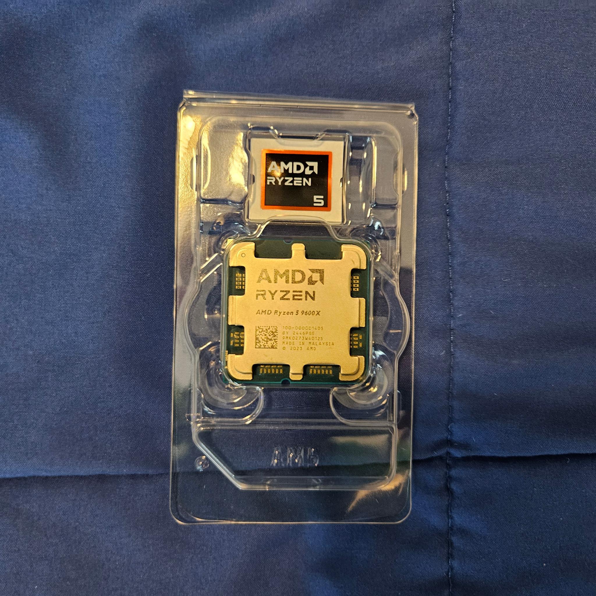 AMD Ryzen 5 9600X - Ryzen 5 9000 Series Granite Ridge (Zen 5) 6-Core 3.9 GHz - Socket AM5 65W