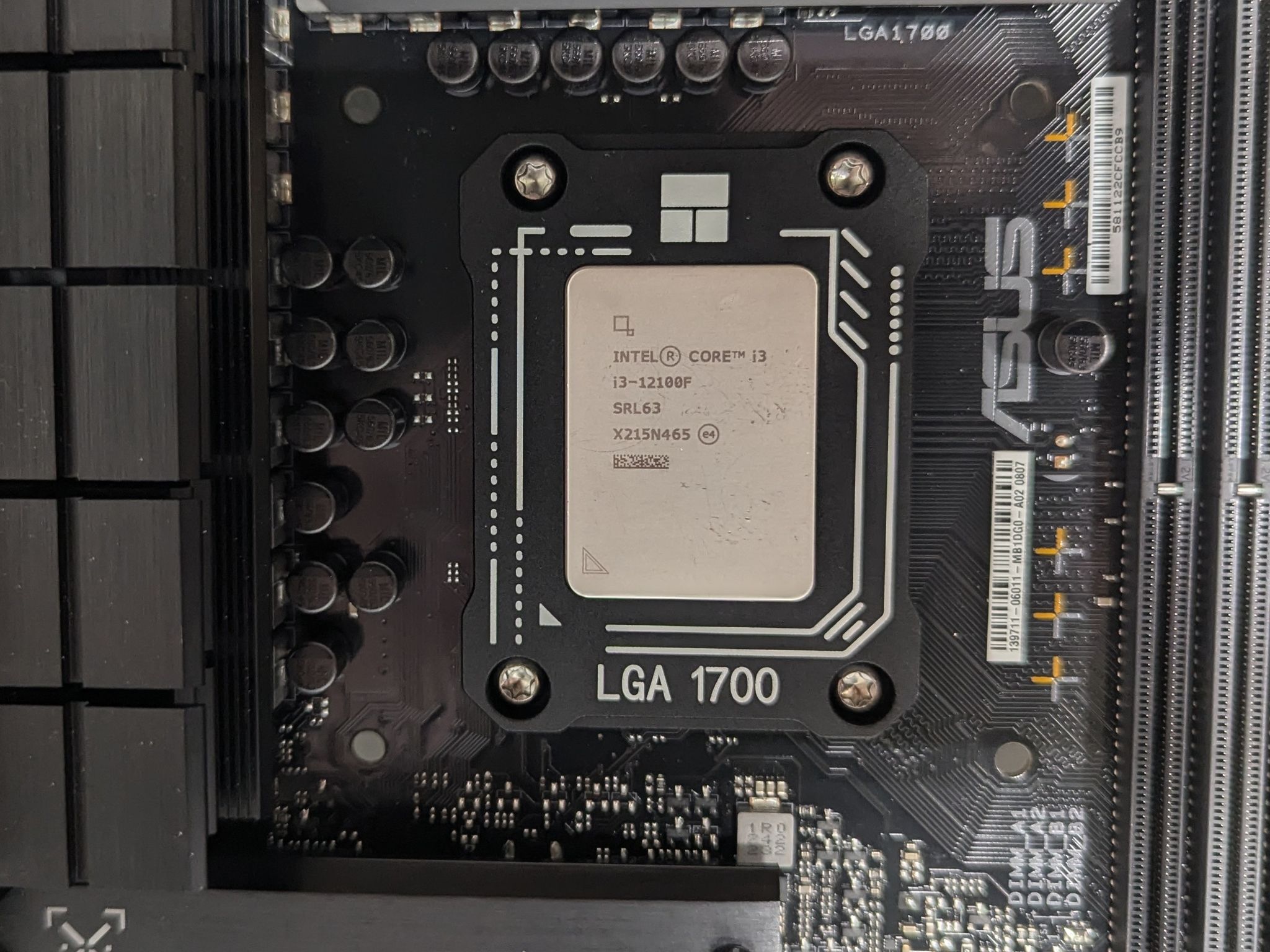 ASUS TUF GAMING B760M-PLUS WIFI D4 LGA 1700 Motherboard + Intel Core i3 12100F CPU