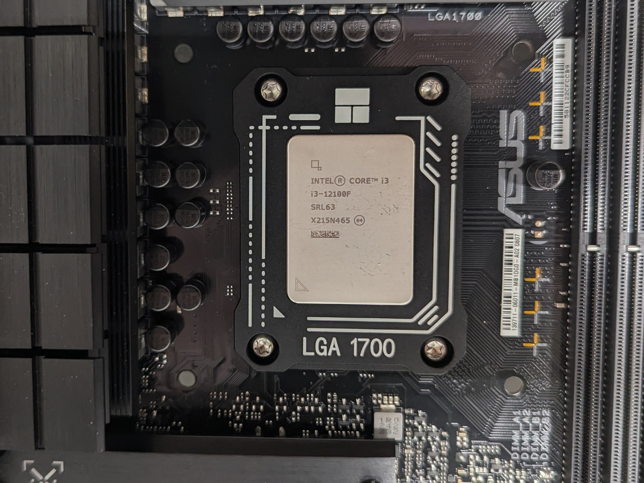 ASUS TUF GAMING B760M-PLUS WIFI D4 LGA 1700 Motherboard + Intel Core i3 12100F CPU