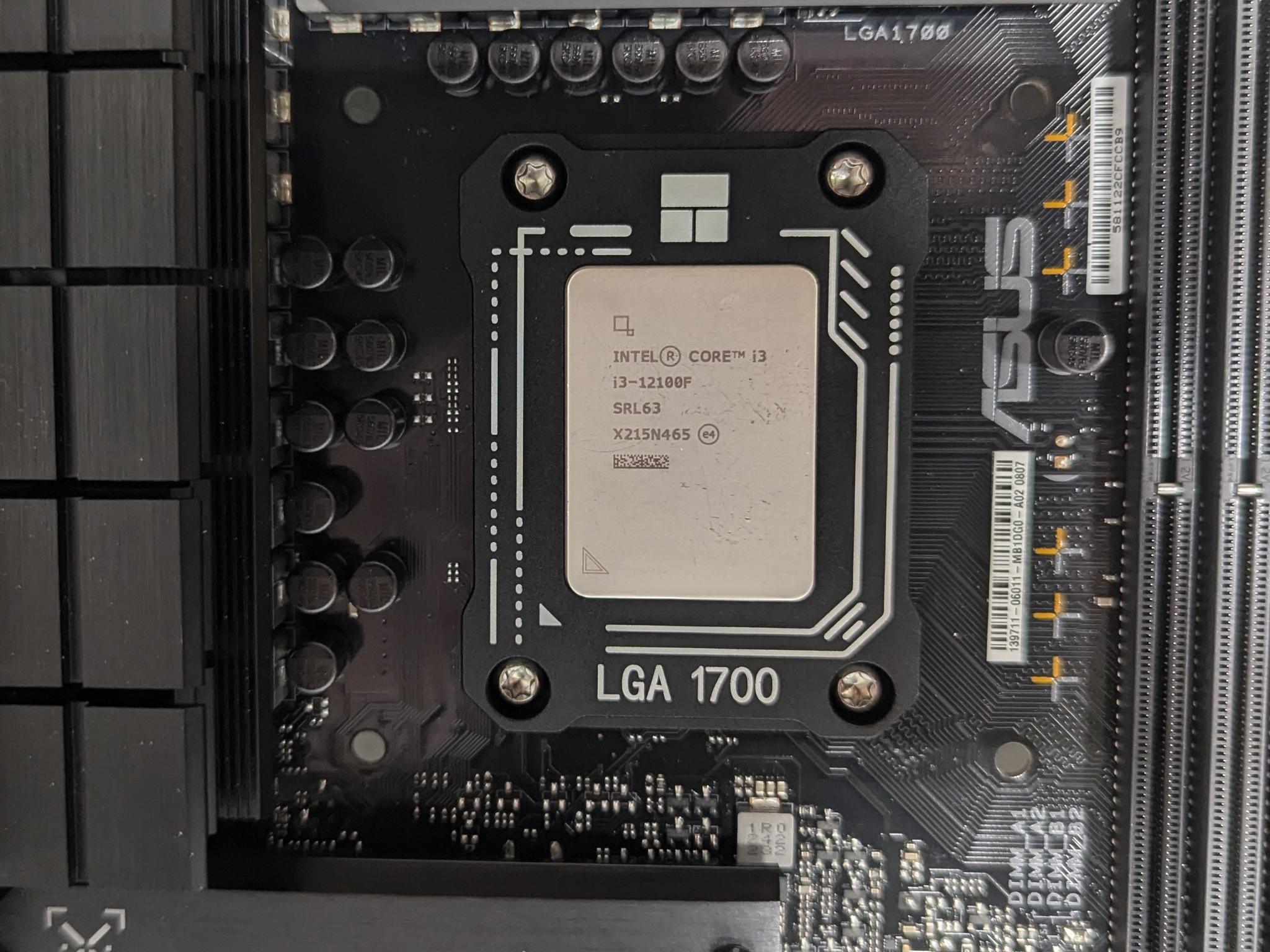 ASUS TUF GAMING B760M-PLUS WIFI D4 LGA 1700 Motherboard + Intel Core i3 12100F CPU