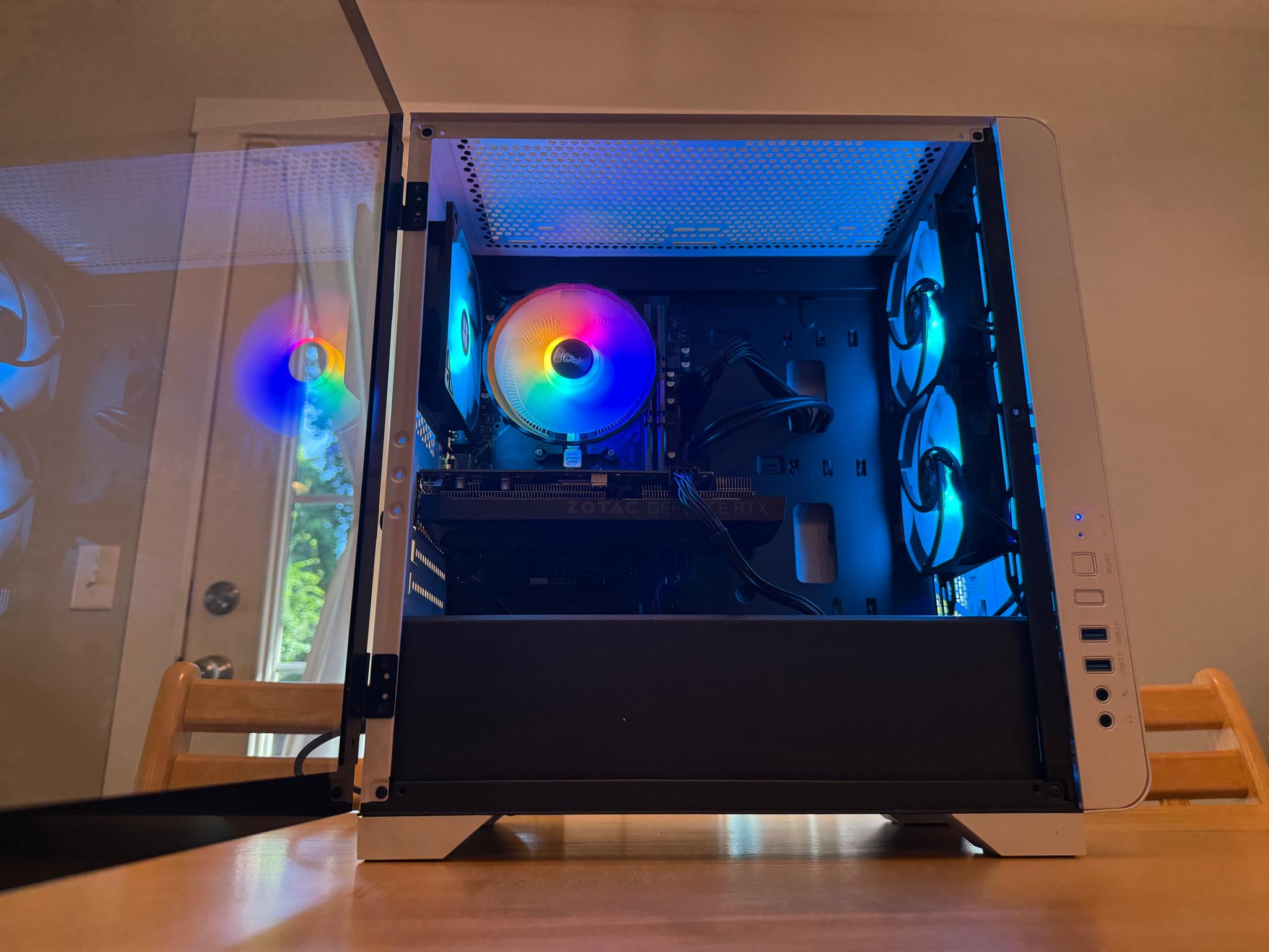 ⚫️🪲| RTX 3060 12gb, Ryzen 5 2600, 16gb Ram, 512gb SSD ARGB WiFi Equipped Gaming PC