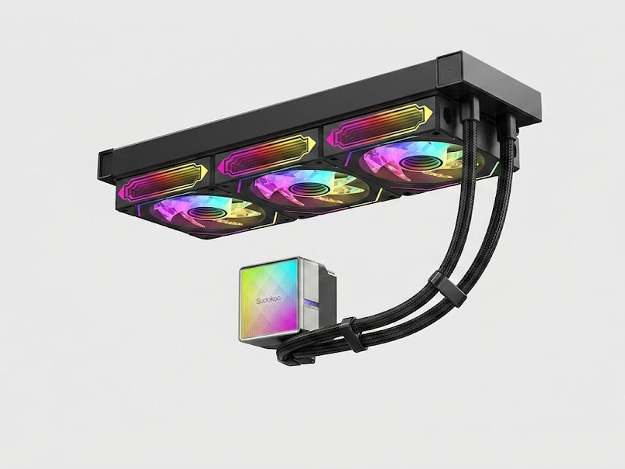 AIO CPU COOLER Sudokoo NEXAURA 360 Black Infinity Mirrors Plus Edition--3-year warranty
