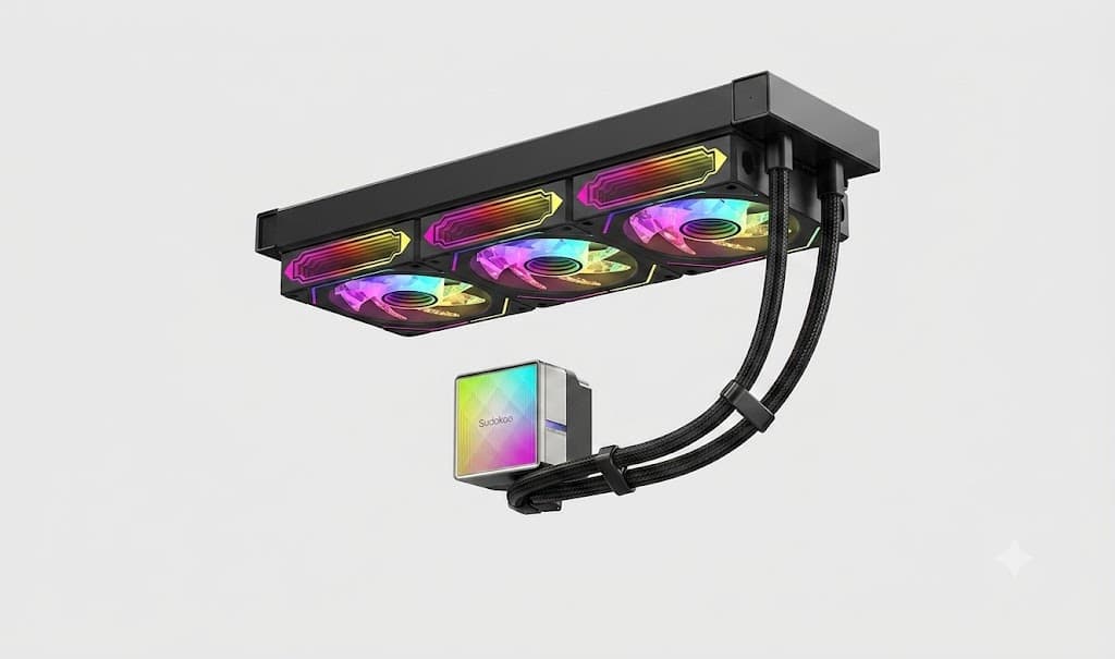 AIO CPU COOLER Sudokoo NEXAURA 360 Black Infinity Mirrors Plus Edition--3-year warranty