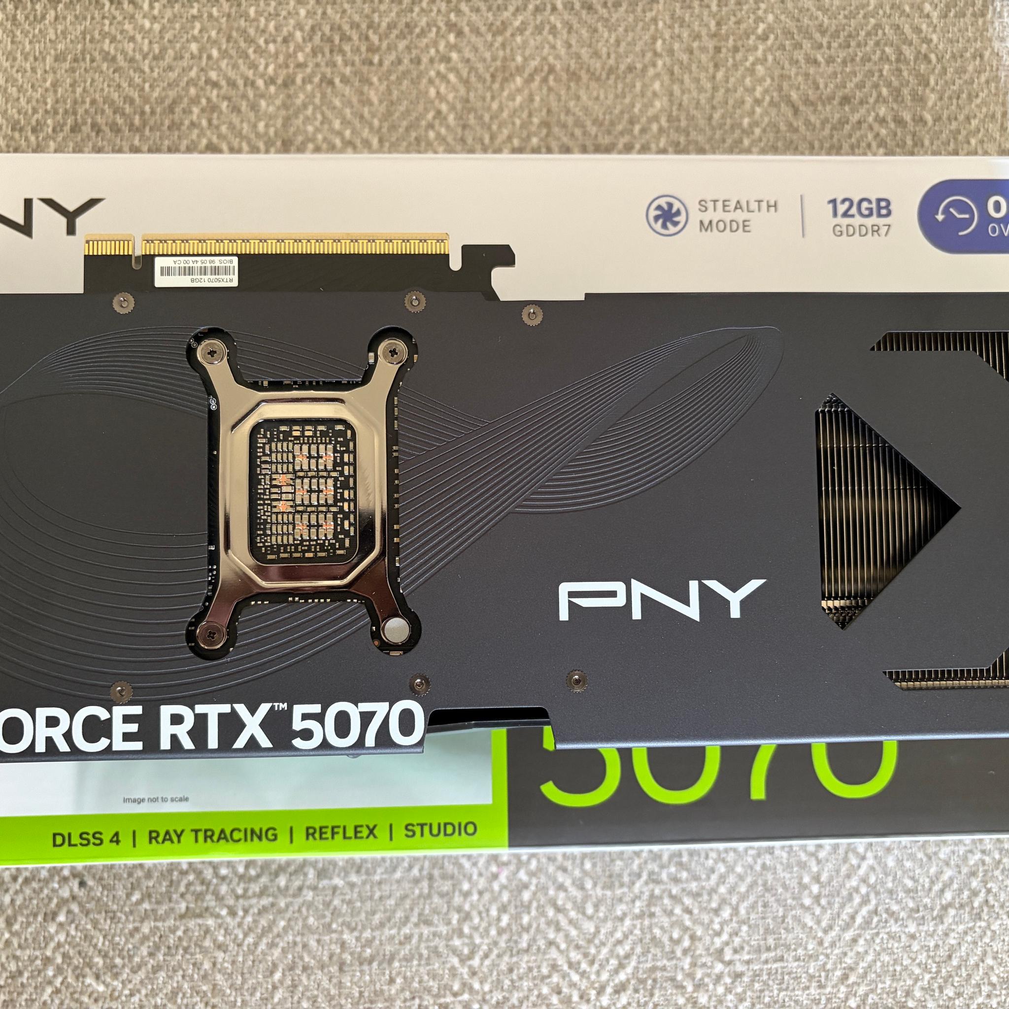 PNY GeForce RTX 5070 Overclocked Triple Fan