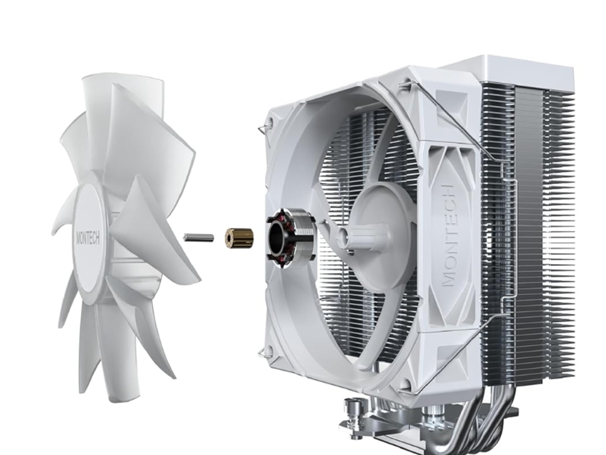Montech NX400 Single Fan Air Cooler White