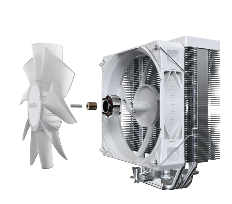 Montech NX400 Single Fan Air Cooler White