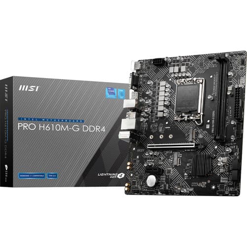 New MSI PRO H610M-G DDR4 Micro-ATX LGA 1700 Motherboard