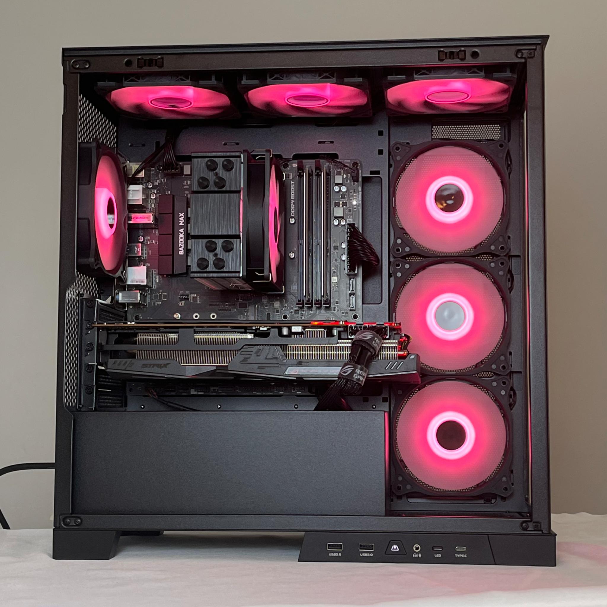 🔴RED🔴/⚫️BLACK⚫️ CLEAN PURE PERFORMANCE💸 GAMING PC!