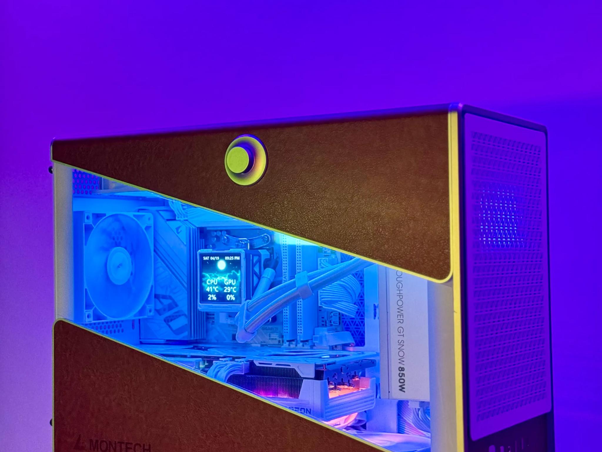 The Dream Machine ☁️🌜✨ Gaming PC  🚀 Radeon 9070 OC, Ryzen 9800X3D, 32GB RAM, 4TB SSD, Aorus ICE Mobo