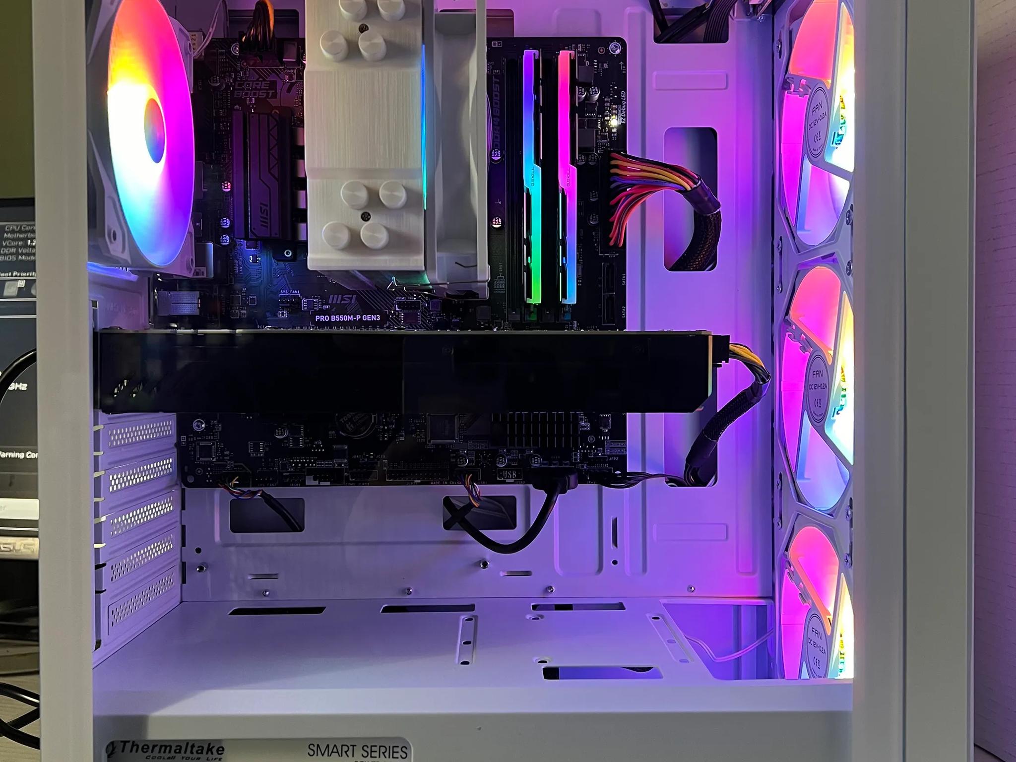 ☃️ INSANE VALUE ☃️ | White RGB Gaming PC (Ryzen 5 5500, GTX 1080, 16GB RAM, 1TB NVME, WIFI)