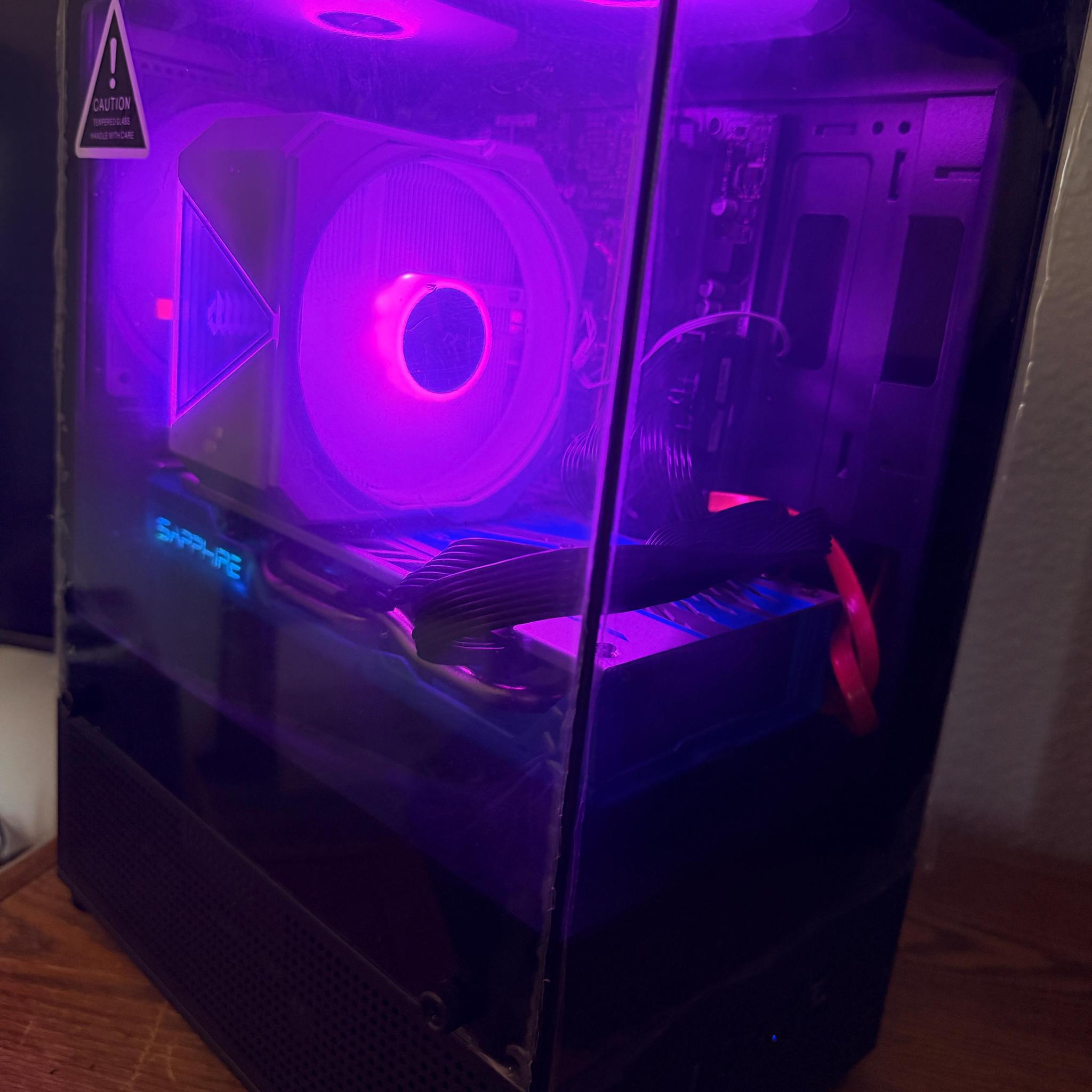 Gaming PC Ryzen 5 3600 RX 580 8GB 16GB RAM 240GB SSD + 1TB HDD WiFi RGB Win11