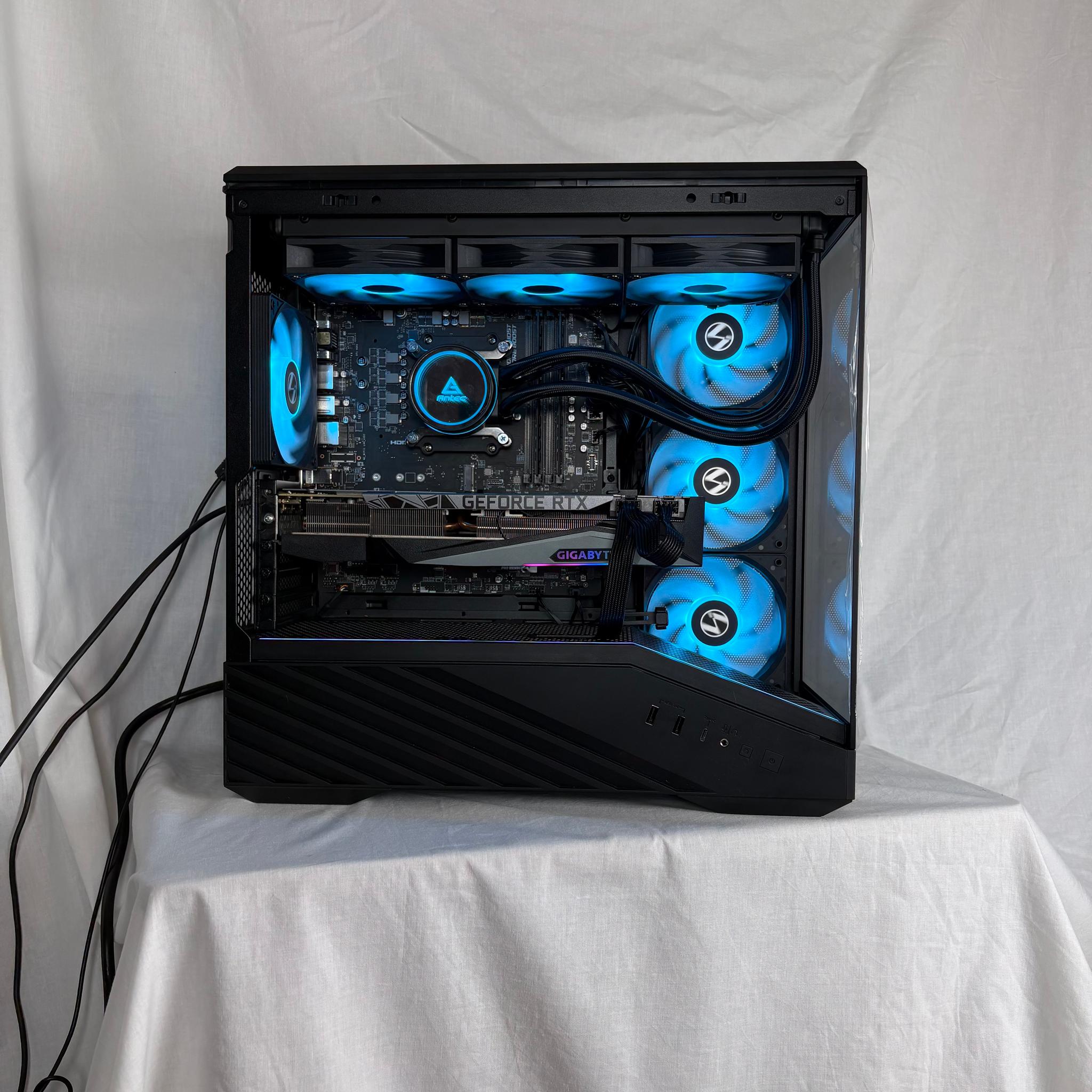 ♠️♣️ ULTIMATE BLACK GAMING PC | RTX 3080 10GB | Ryzen 5 5600x | 2TB SSD | 32GB DDR4 | FREE SHIPPING!
