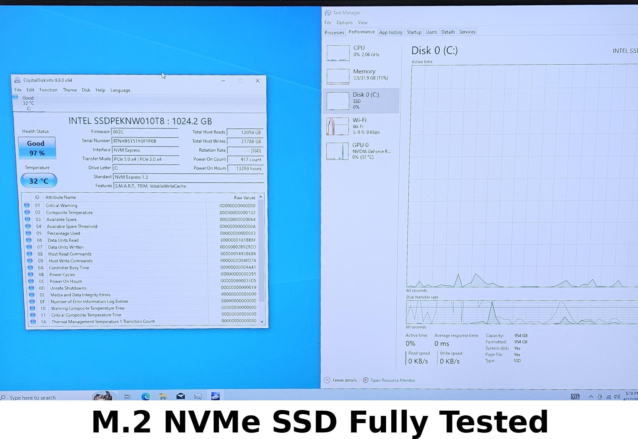 1TB NVMe M.2 SSD INTEL 660P