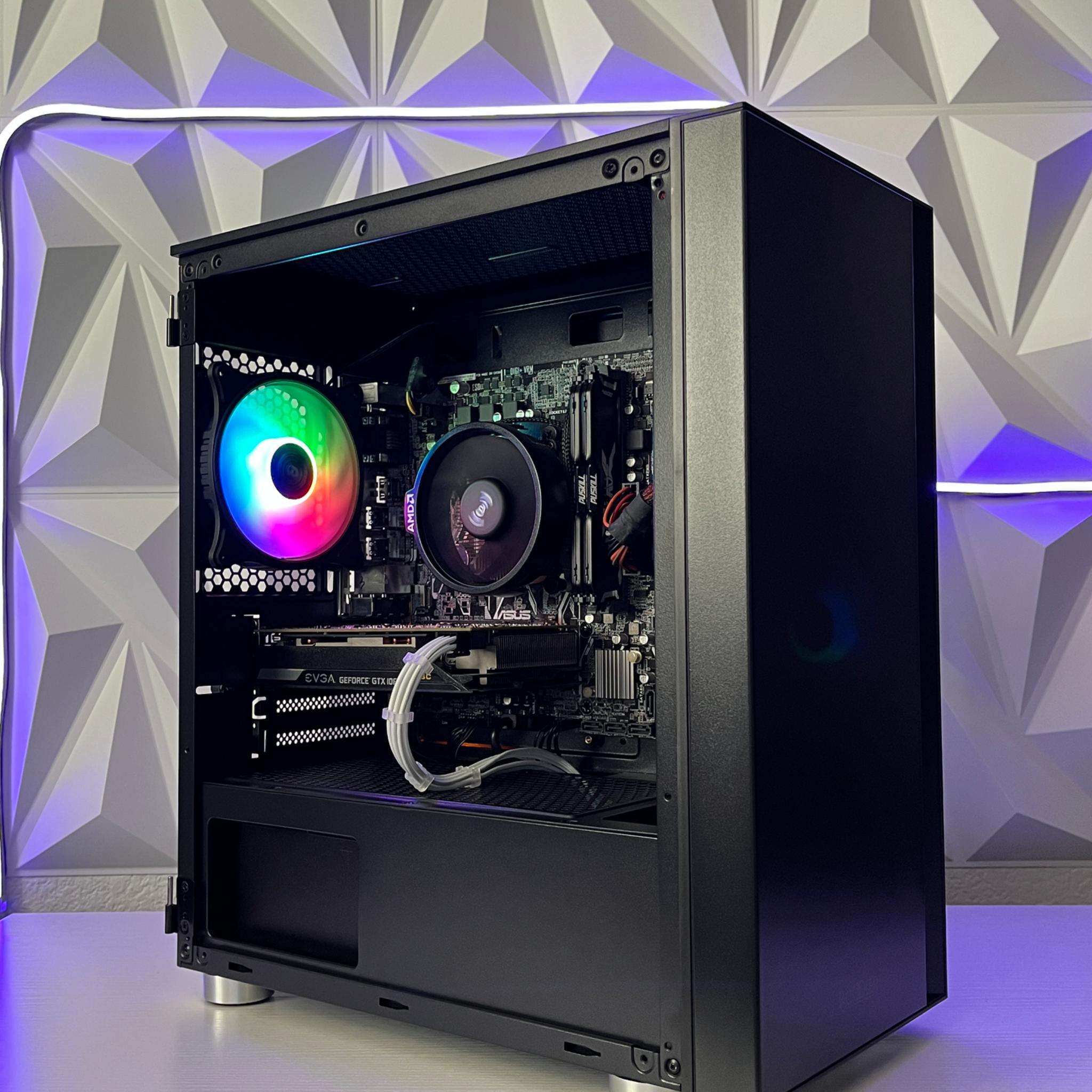 GTX 1060 6GB, Ryzen 5 2600, 16GB RAM | Black Gaming Computer/PC