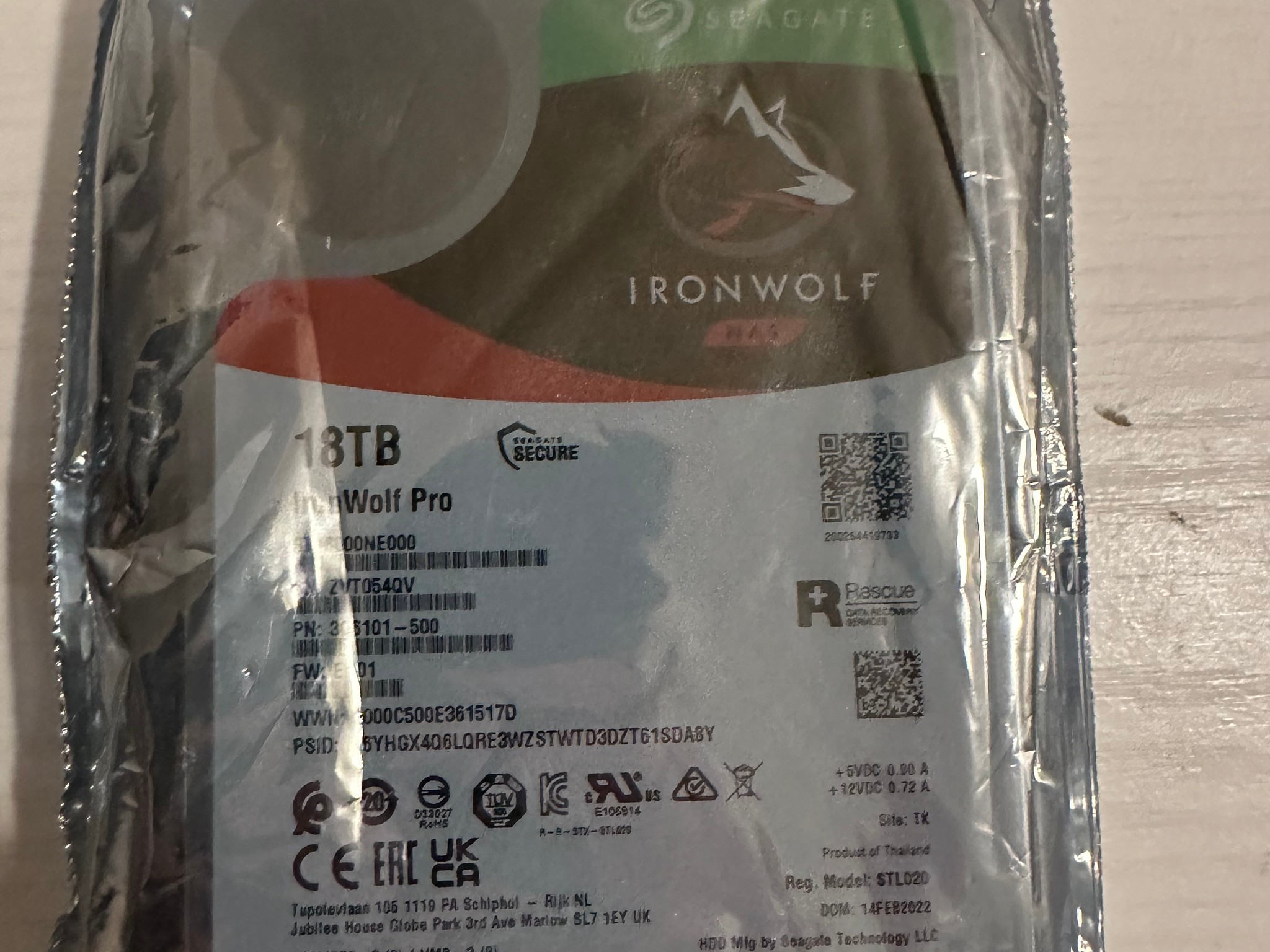 Seagate IronWolf Pro 18TB