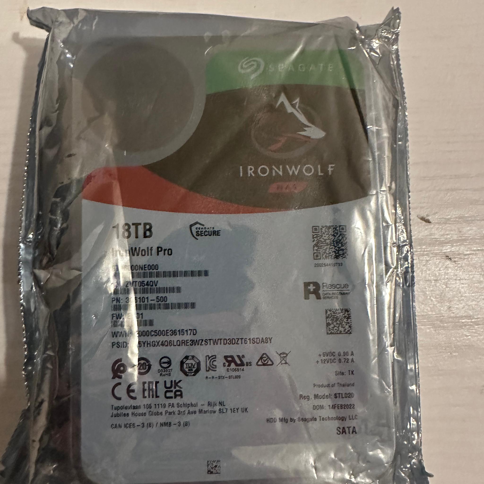 Seagate IronWolf Pro 18TB