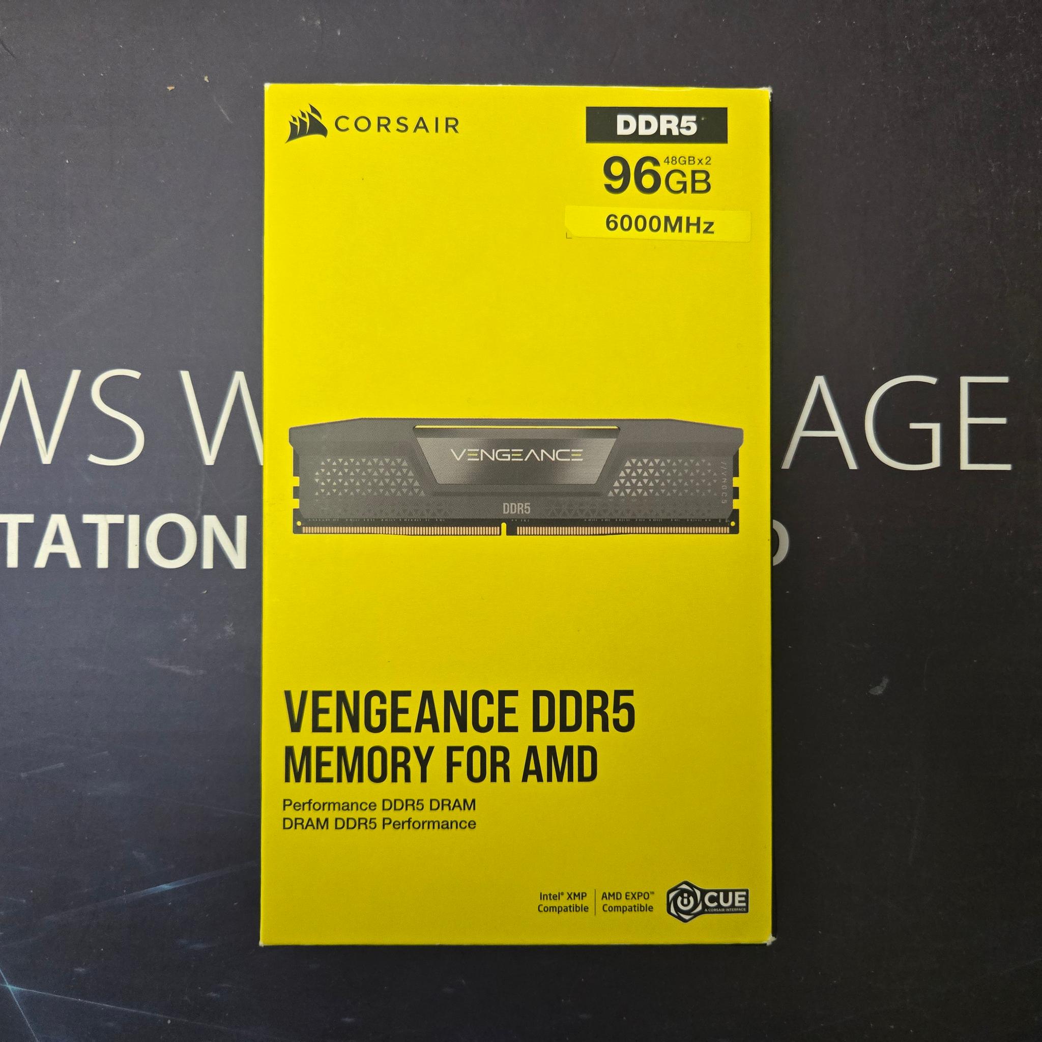 96GB (2x48) DDR5-6000 C30 (Corsair Vengeance) - Used