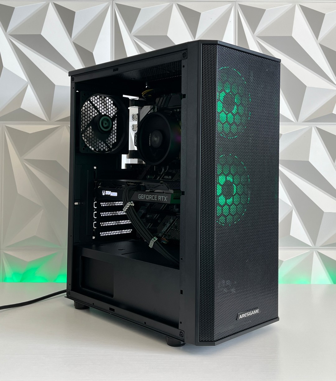 ゲーミングPC RTX3060Ti /Ryzen5 3600X RTX 3060 Ti 8GB, Ryzen 5 3600X, 16GB RAM | Black RGB Gaming