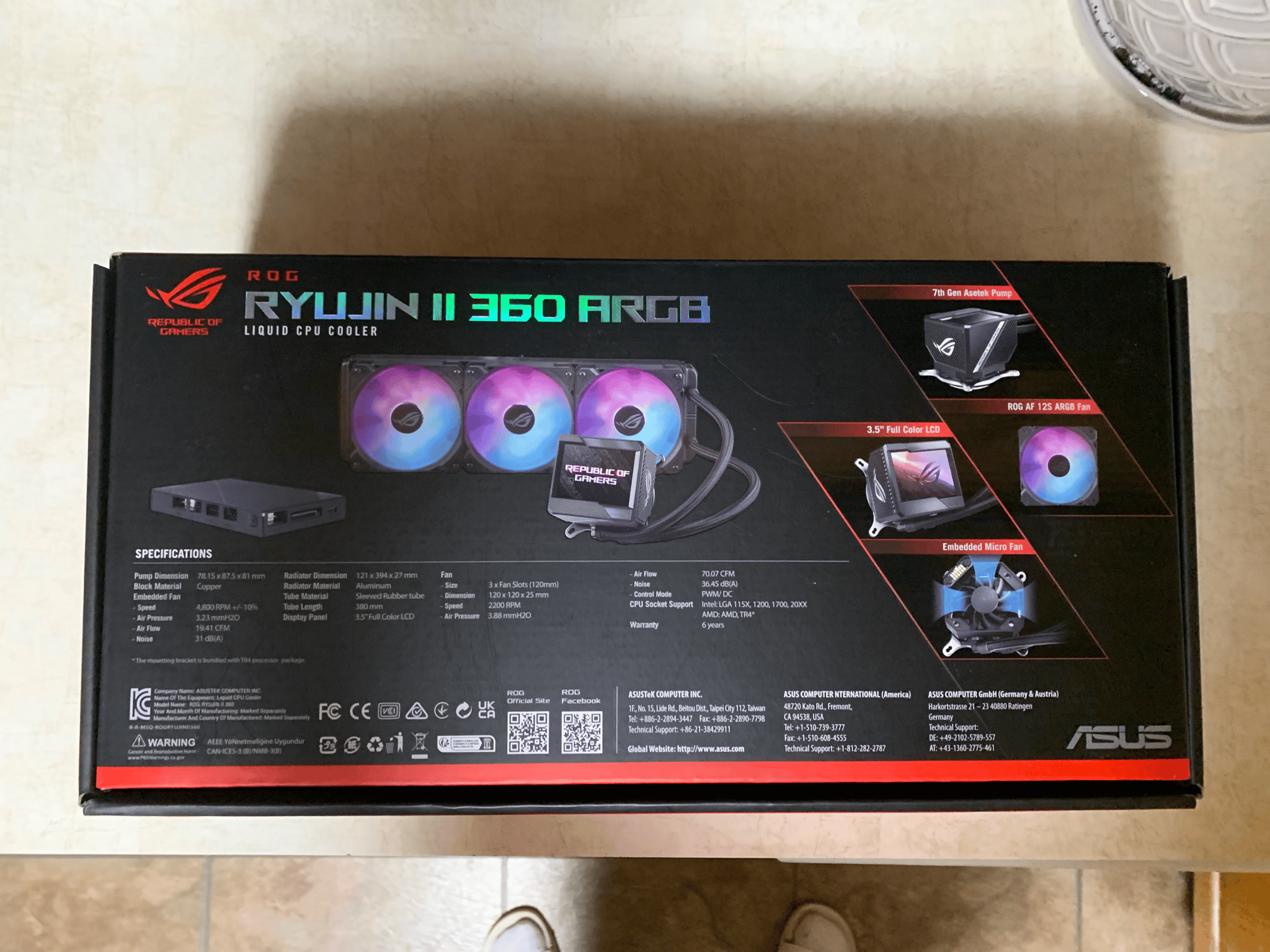 ASUS Ryujin II 360 ARGB AIO (BNIB)