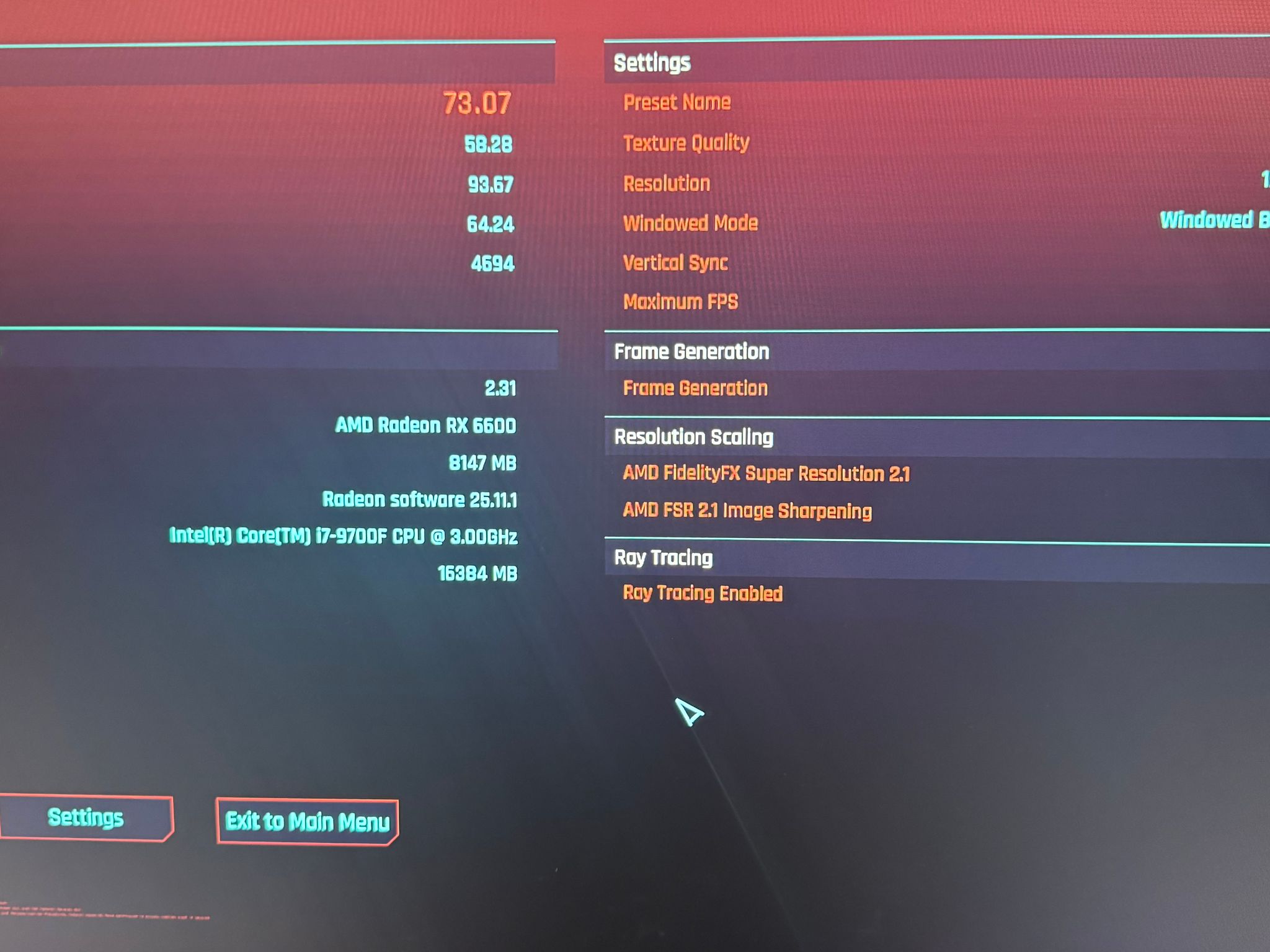i7-9700F, RX 6600, 2TB Hynix Gold SSD, 16GB G.Skill RAM, Windows 11, Wifi Custom Gaming PC