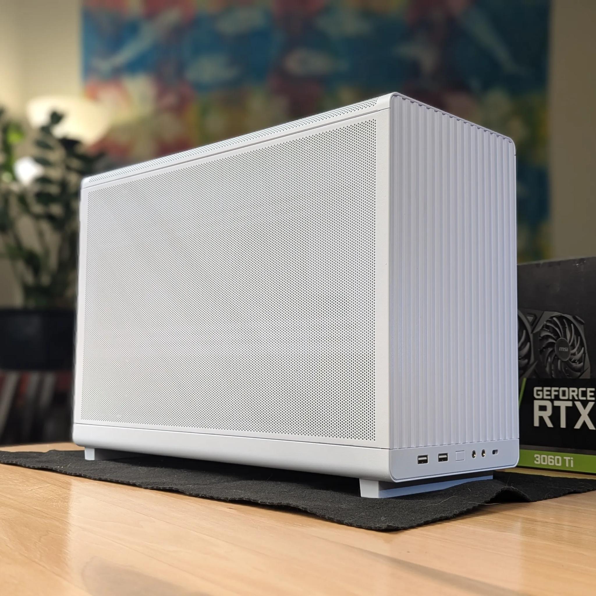 Glacier Forge ❄️ 3060 Ti | Ryzen 5600X | 16GB RAM | 1TB NVMe | WiFi & Windows 11 | MicroATX PC