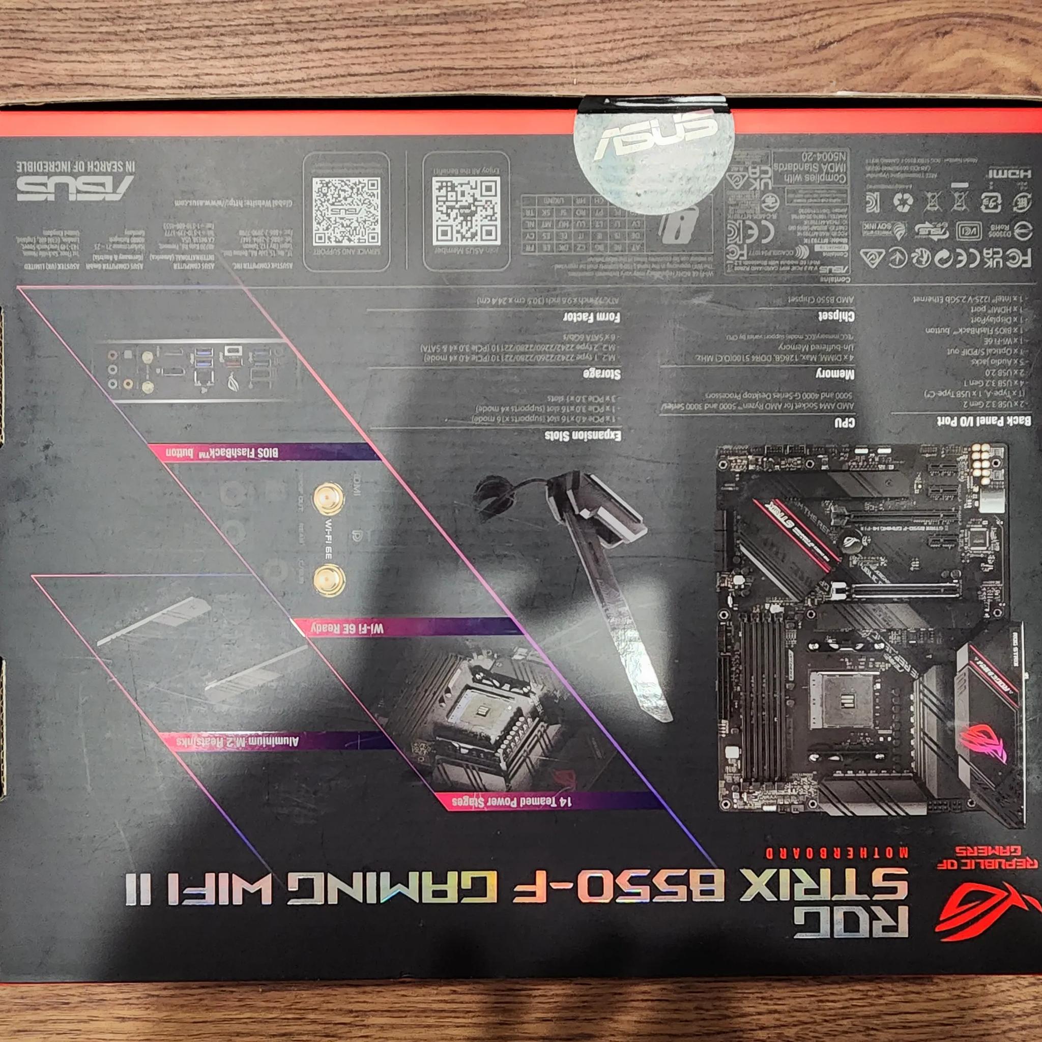 Asus ROG STRIX B550-F GAMING (WI-FI II) ATX AM4 Motherboard (NEVER OPENED)